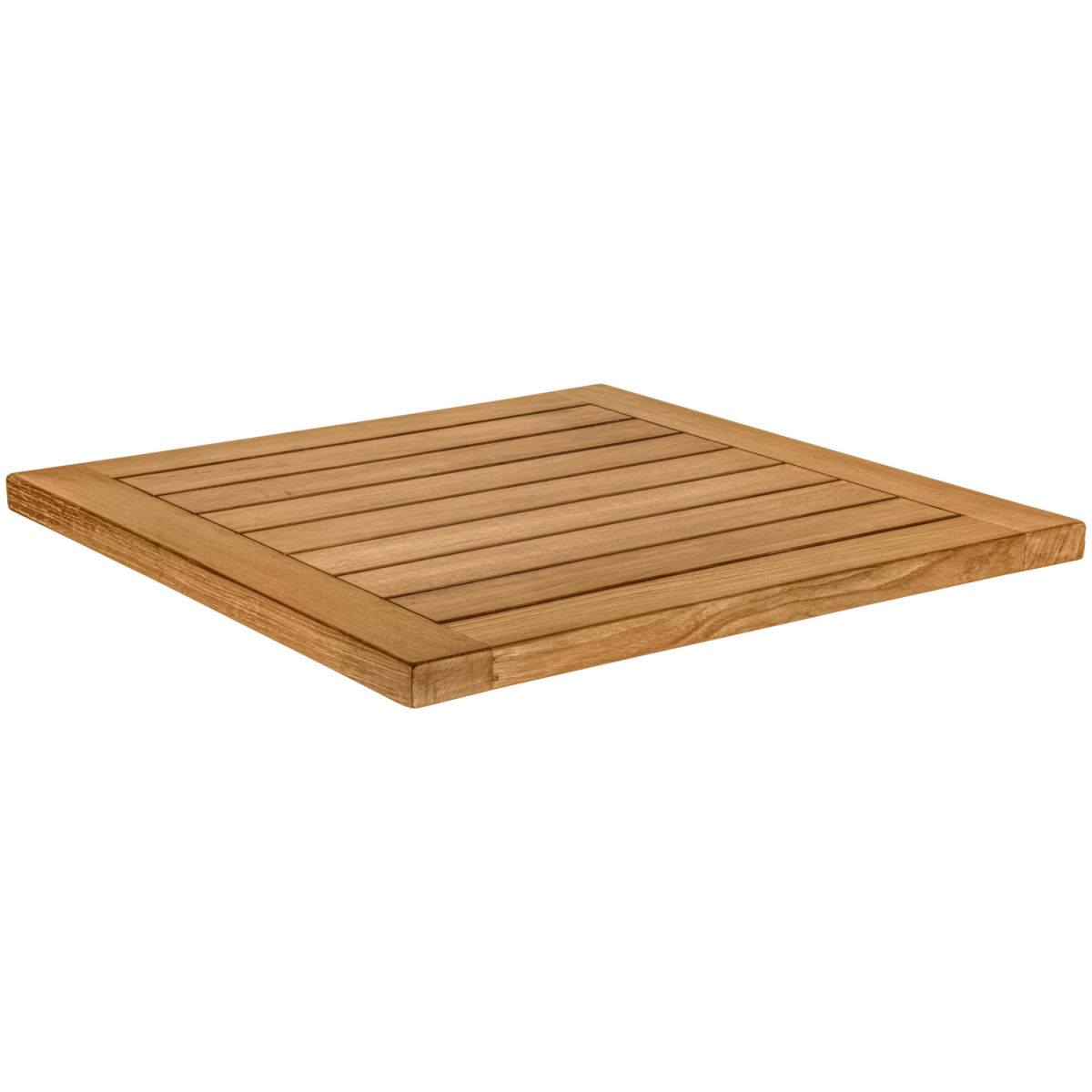 Vega Teak tafelblad voor buiten Mirello vierkant; 60x60x3 cm (LxBxH); bruin; vierkant