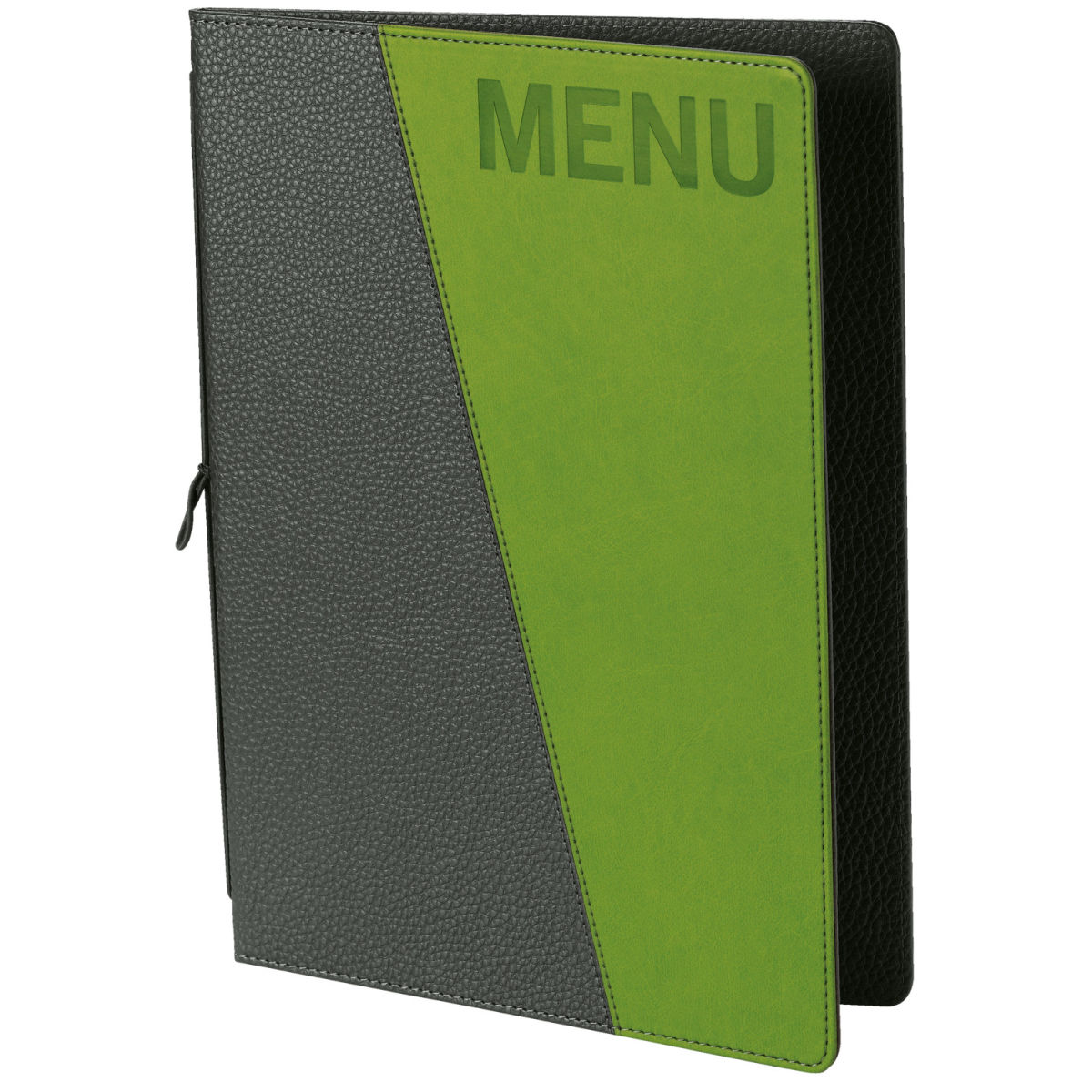 VEGA Speisekarte Sully A4, mit Prägung MENU DIN A4, 25x34 cm (BxH); grün