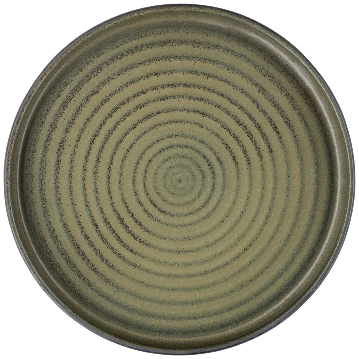 Piatto con bordo basso Snug VEGA; 20.5x2.5 cm (ØxH); verde oliva; rotonda; 4 pz. / confezione