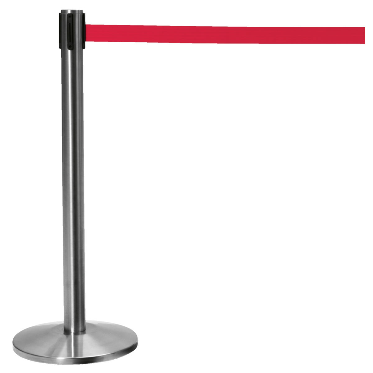 VEGA Absperrsäule und -band Badardo 37x96 cm (ØxH); silber/rot