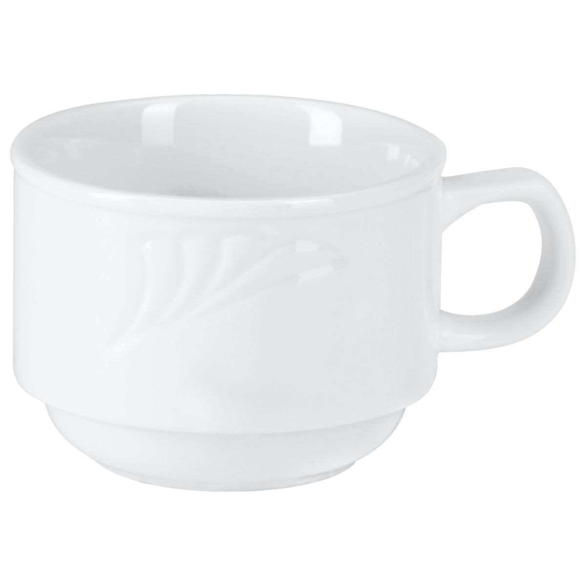 Tazza cappuccino Swing PULSIVA; 200 ml, 8.5x7 cm (ØxH); bianco; rotonda; 6 pz. / confezione