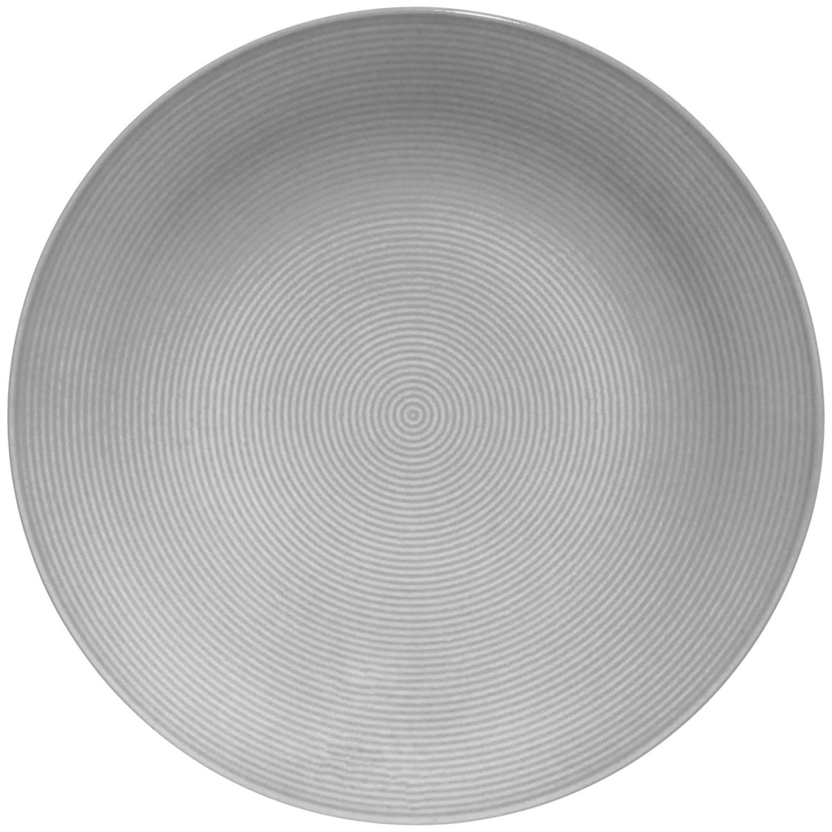Plato llano Laja VEGA; 25 cm (Ø); gris; redonda; 6 pz. / Paquete