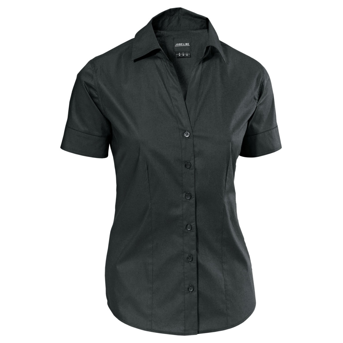 Camicetta maniche corte Claudia Slim Fit JOBELINE; Taglia 48; nero