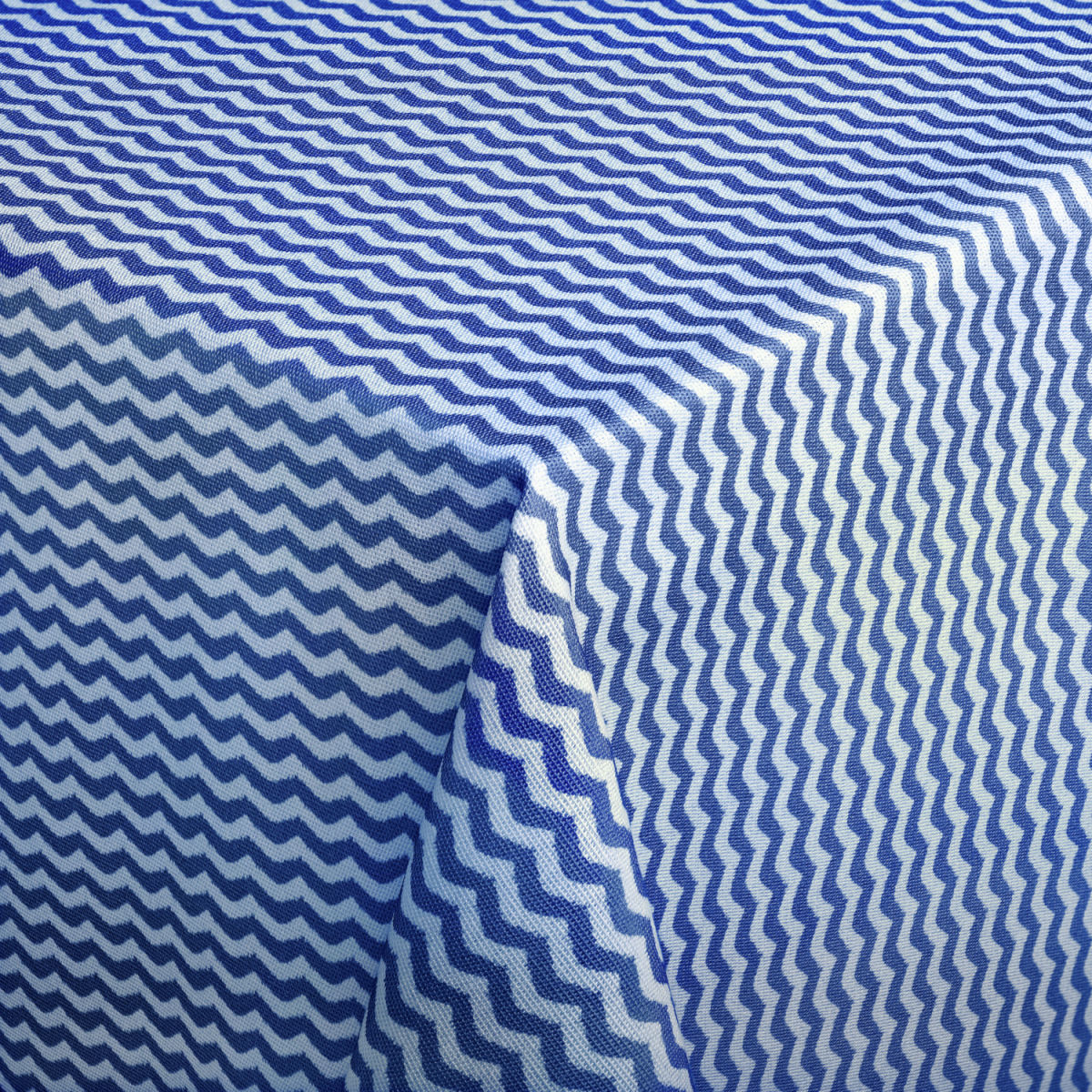 Tovaglia Waves rettangolare ERWIN M.; 100x100 cm (LxL); blu; quadrata