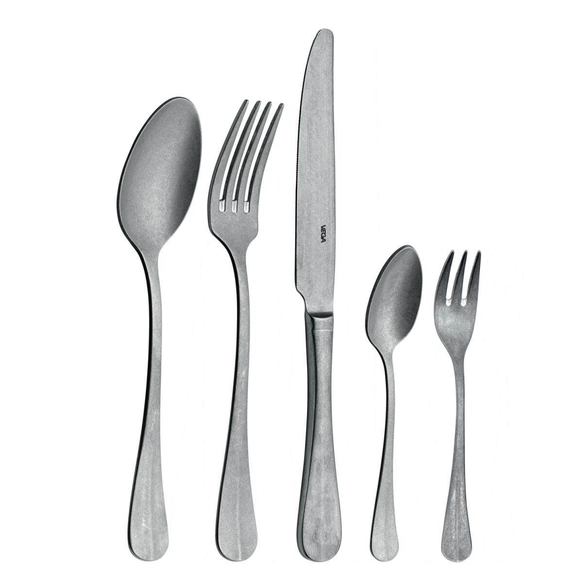 Set campioni prova Memory 5 pz. VEGA; argento, manico argento