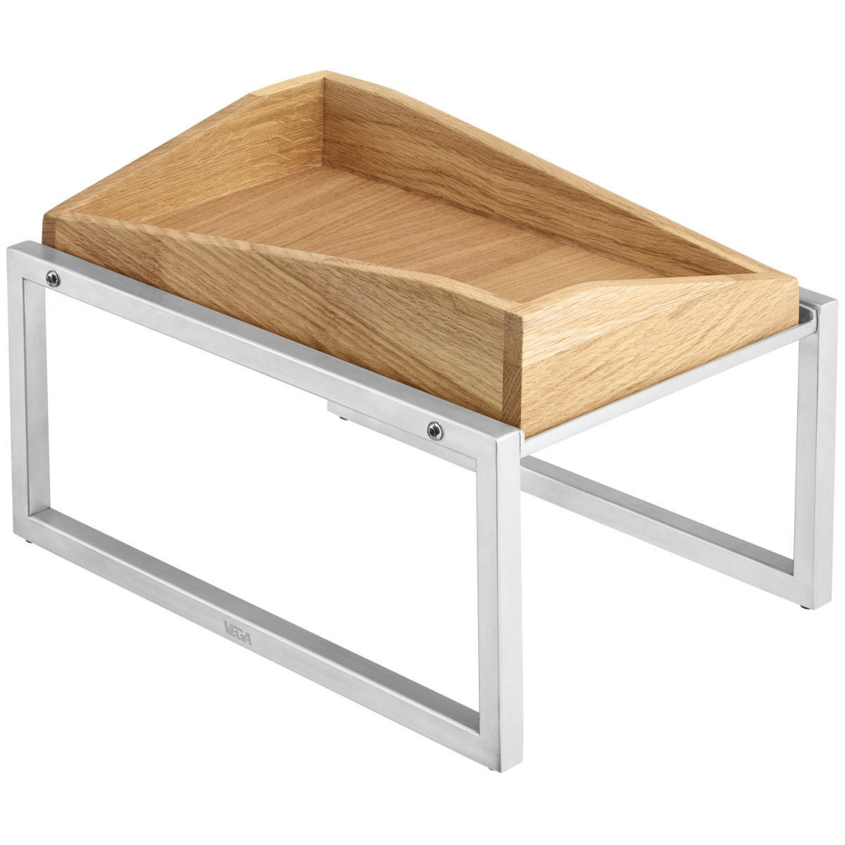 Panera Torresso GN 1/3 alto VEGA; Medida GN 1/3, 24x36x20.5 cm (LgxAnxAt); roble/plateado; rectangular