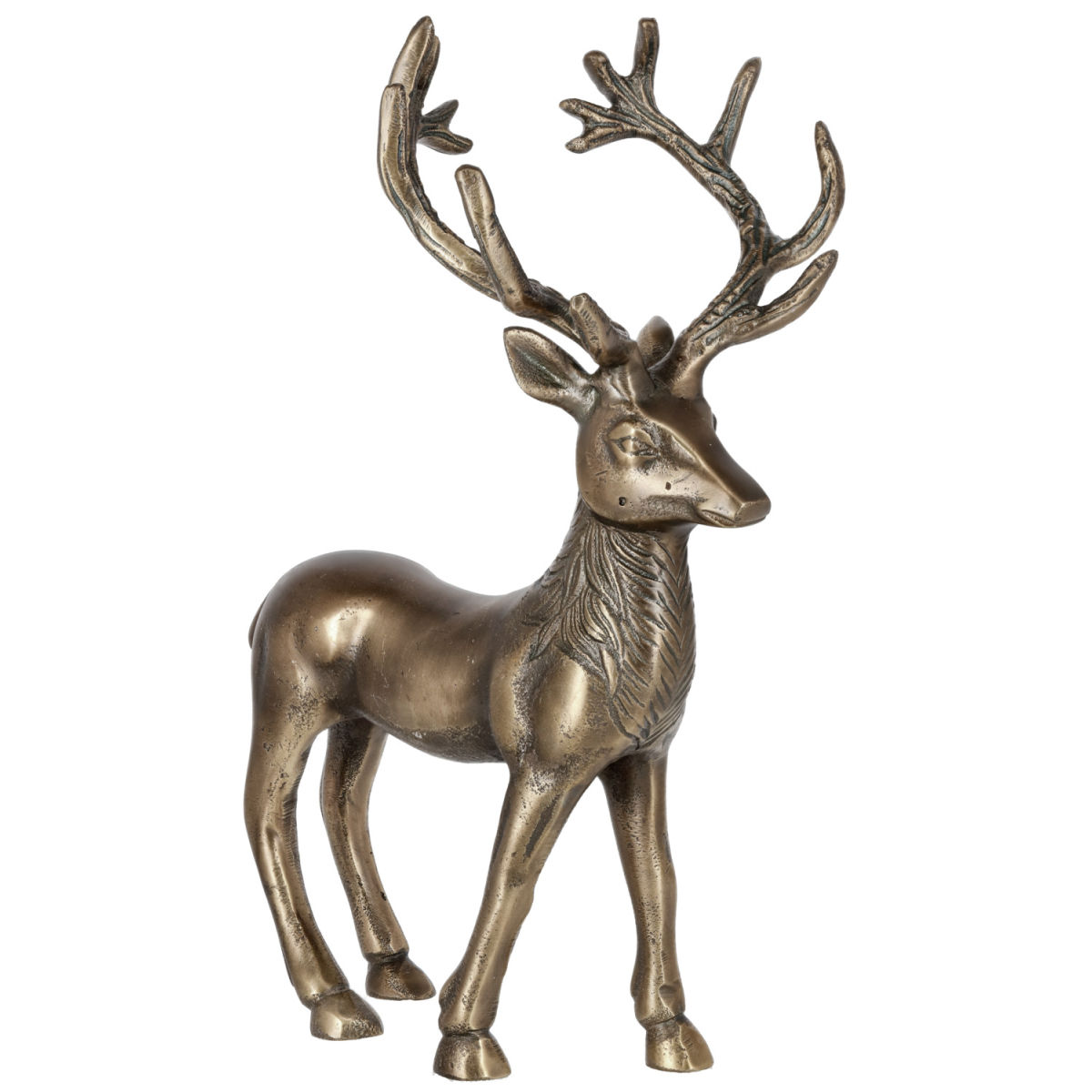 Ciervo decorativo Deer S VEGA; 14x28x17.75 cm (AnxAtxProf); dorado