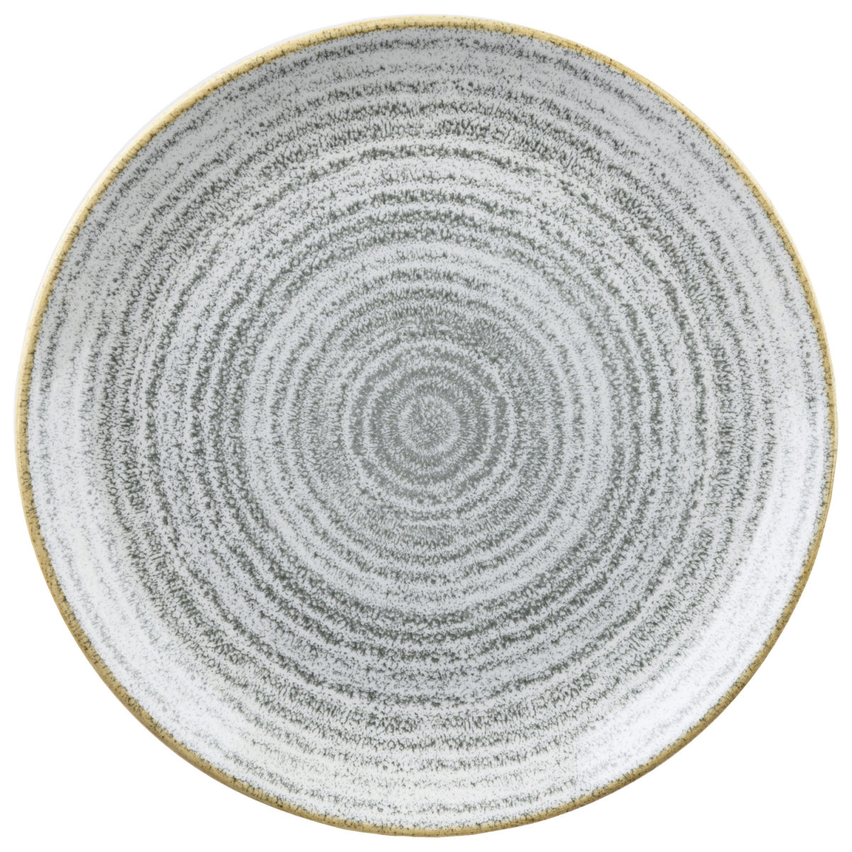 Churchill Teller flach Studio Prints Stone Grey Coupe 21.7 cm (Ø); hellgrau/braun; rund; 12 Stück / Pack