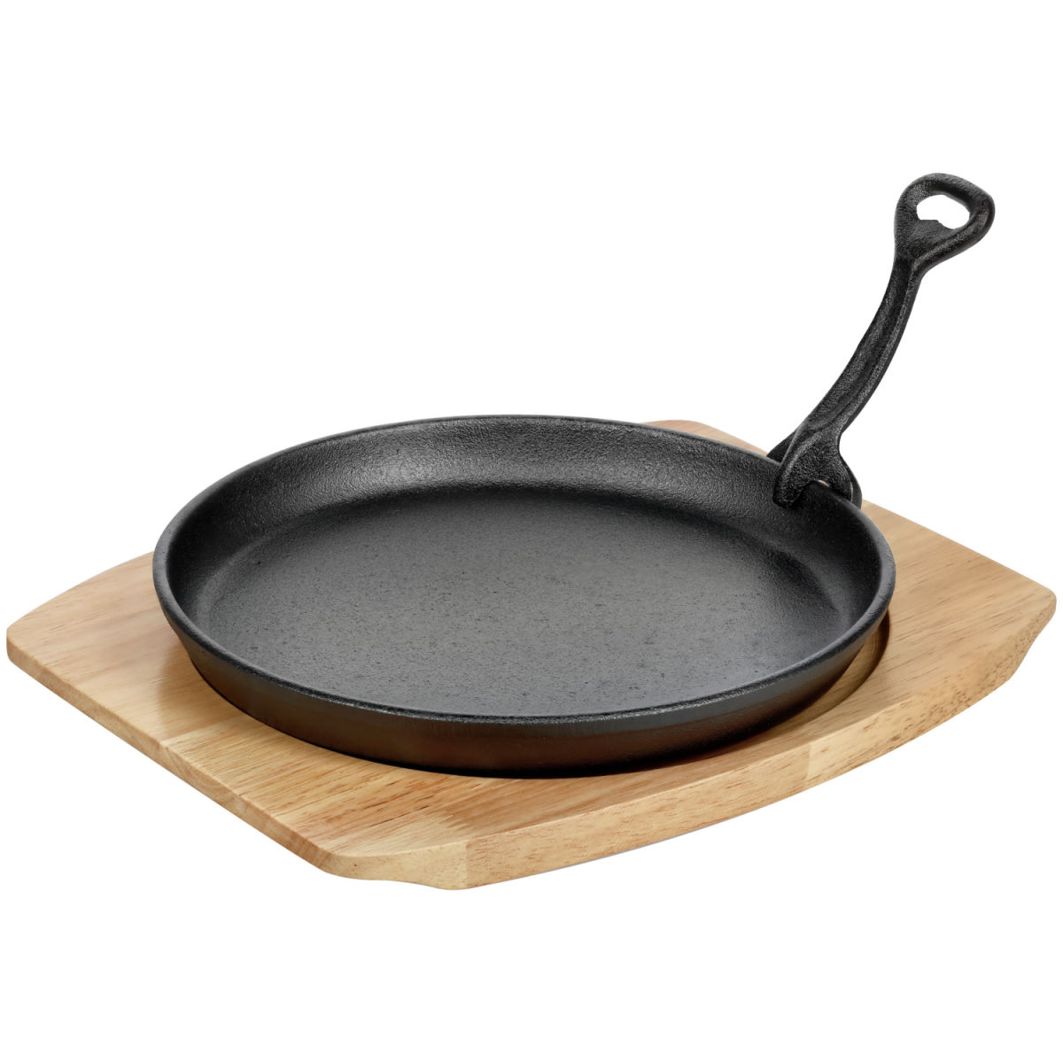 PULSIVA Servierpfanne Basic rund 22x2.4 cm (ØxH); schwarz; rund