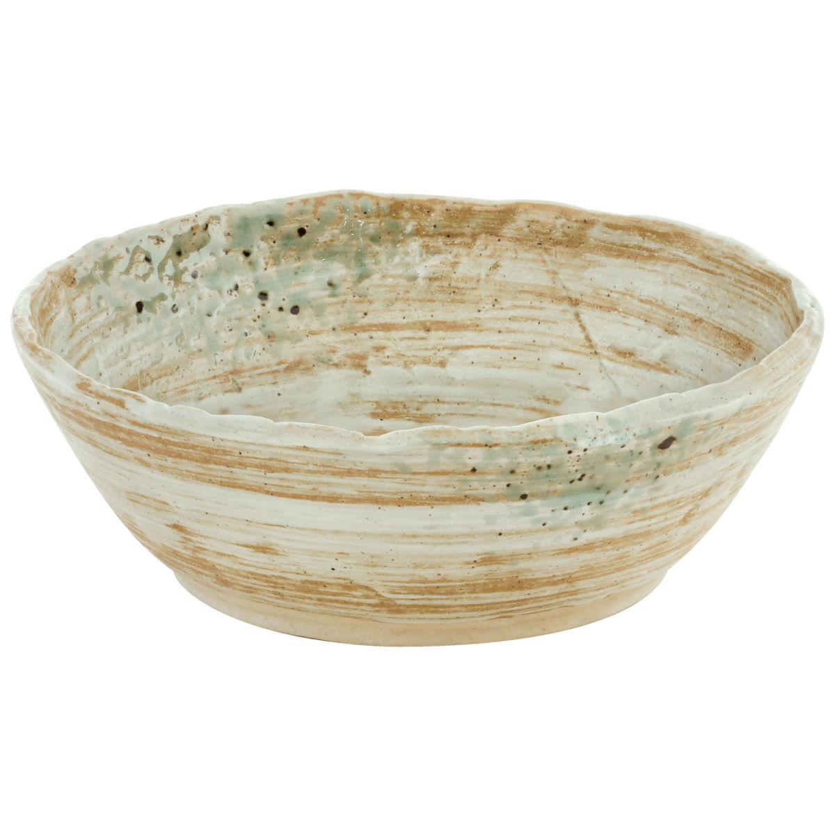 Ciotola Taoqi rotonda VEGA; 650ml, 18x5.5 cm (ØxH); marrone/grigio; 2 pz. / confezione