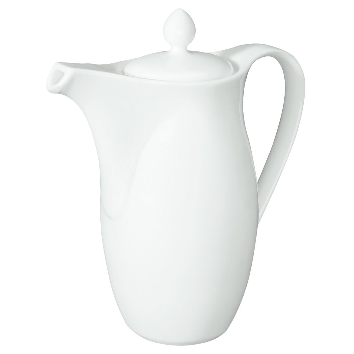 Cafetera Palacio con tapadera VEGA; 550ml, 8x21 cm (ØxAt); blanco; redonda; 2 pz. / Paquete