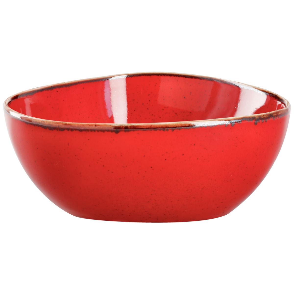 Ciotola Sidina design organico VEGA; 400ml, 13.8x12.6x5.5 cm (LxLxH); rosso; organica; 6 pz. / confezione