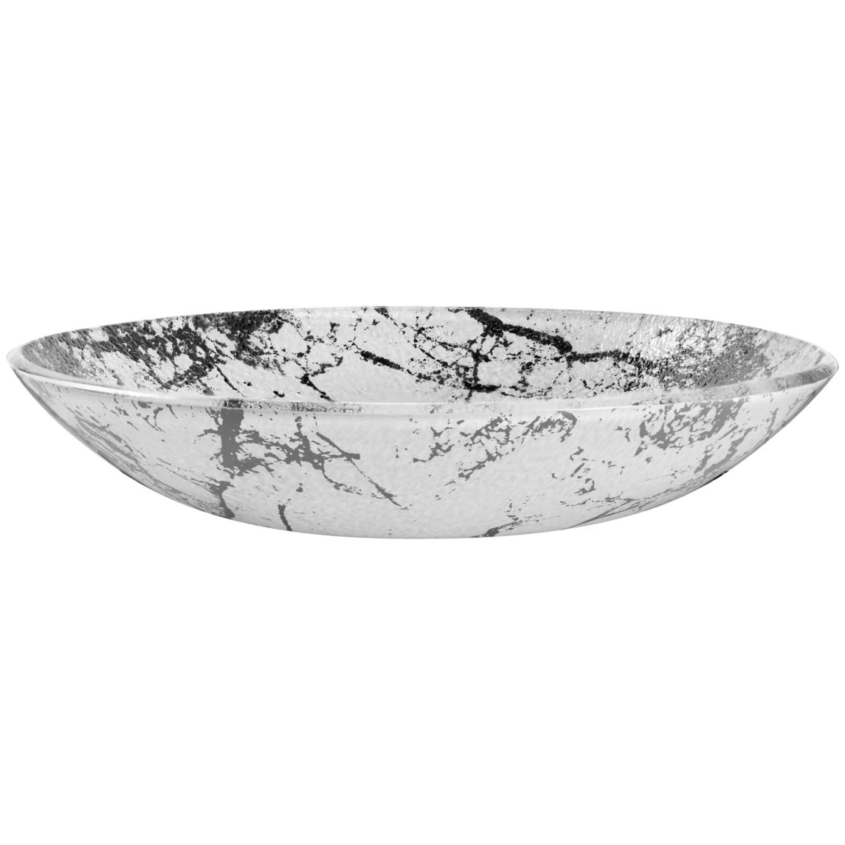 Ciotola in vetro Marmaro VEGA; 2500ml, 23 cm (Ø); bianco/nero; 6 pz. / confezione