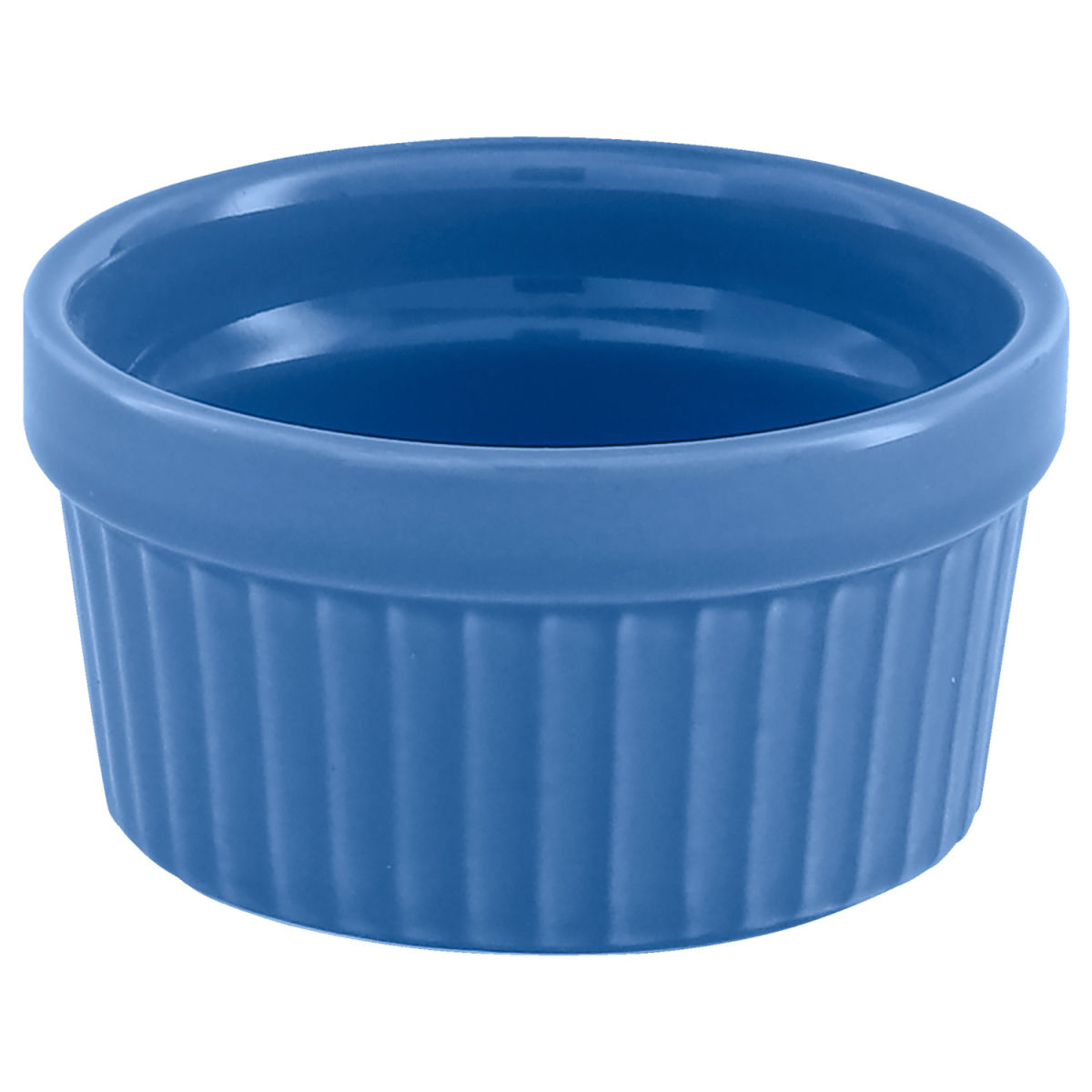 VEGA Suffléform Ramekin; 9cl, 7x3.8 cm (ØxH); Ljusblå; Rund; 12 Styck / Förpackning