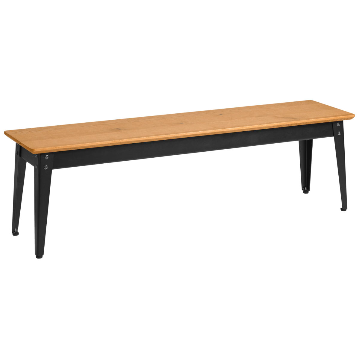 VEGA Sitzbank Acerios 2-Sitzer 35x160x46 cm (BxTxH); Sitz wildeiche, Gestell schwarz