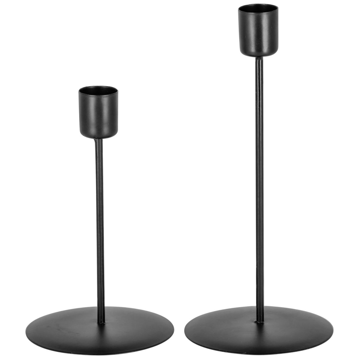 Set candelabro Tizita 2 pz.; 9x20 cm (ØxH); nero