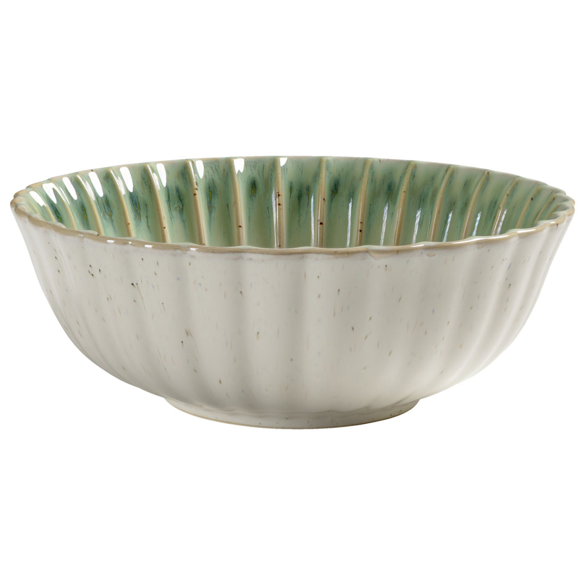 VEGA Schale Flora 1800 ml, 23.2x8.6 cm (ØxH); grün/beige; rund; 2 Stück / Pack