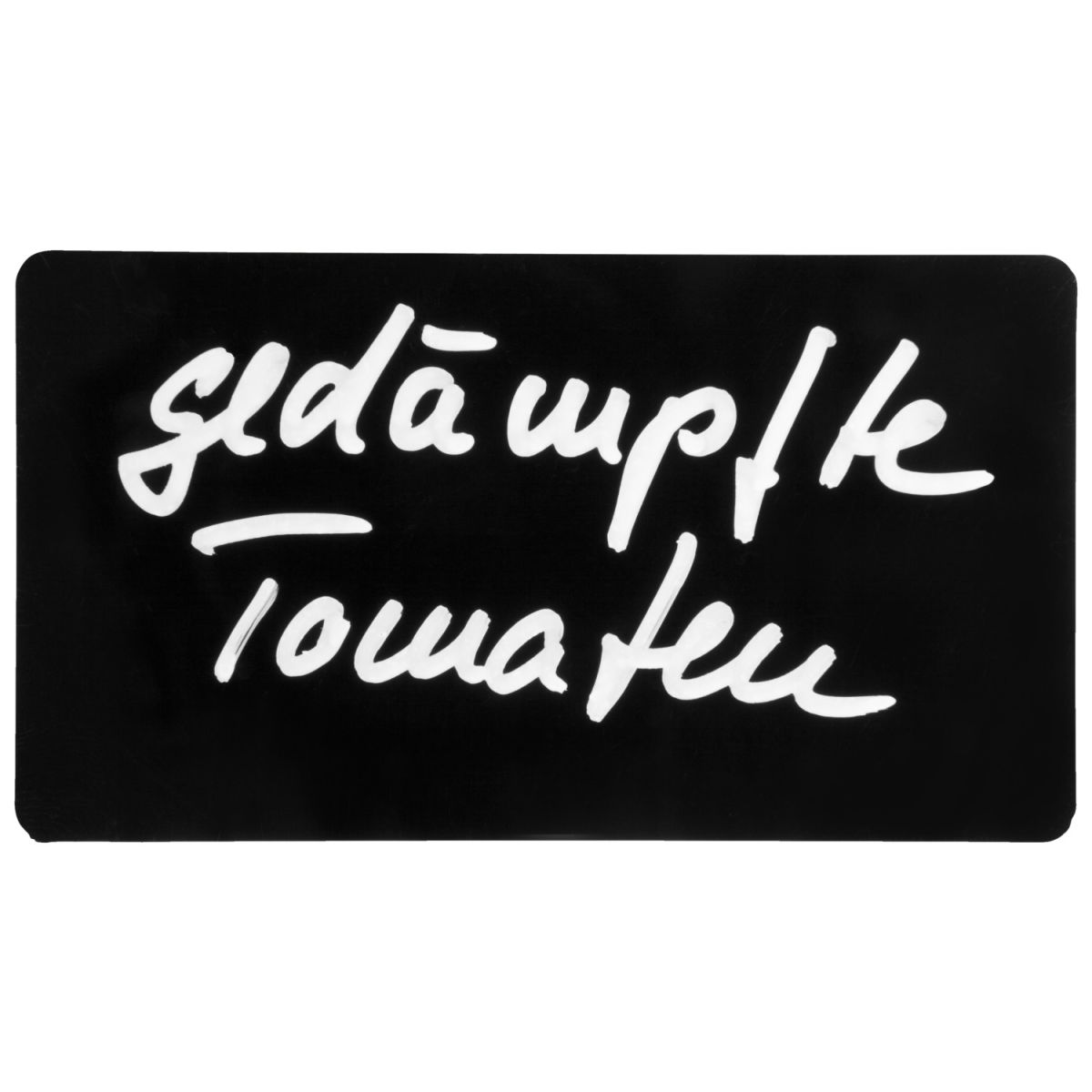 VEGA Bufféskylt Dorrea 5 cm; 9x5 cm (LxB); Svart