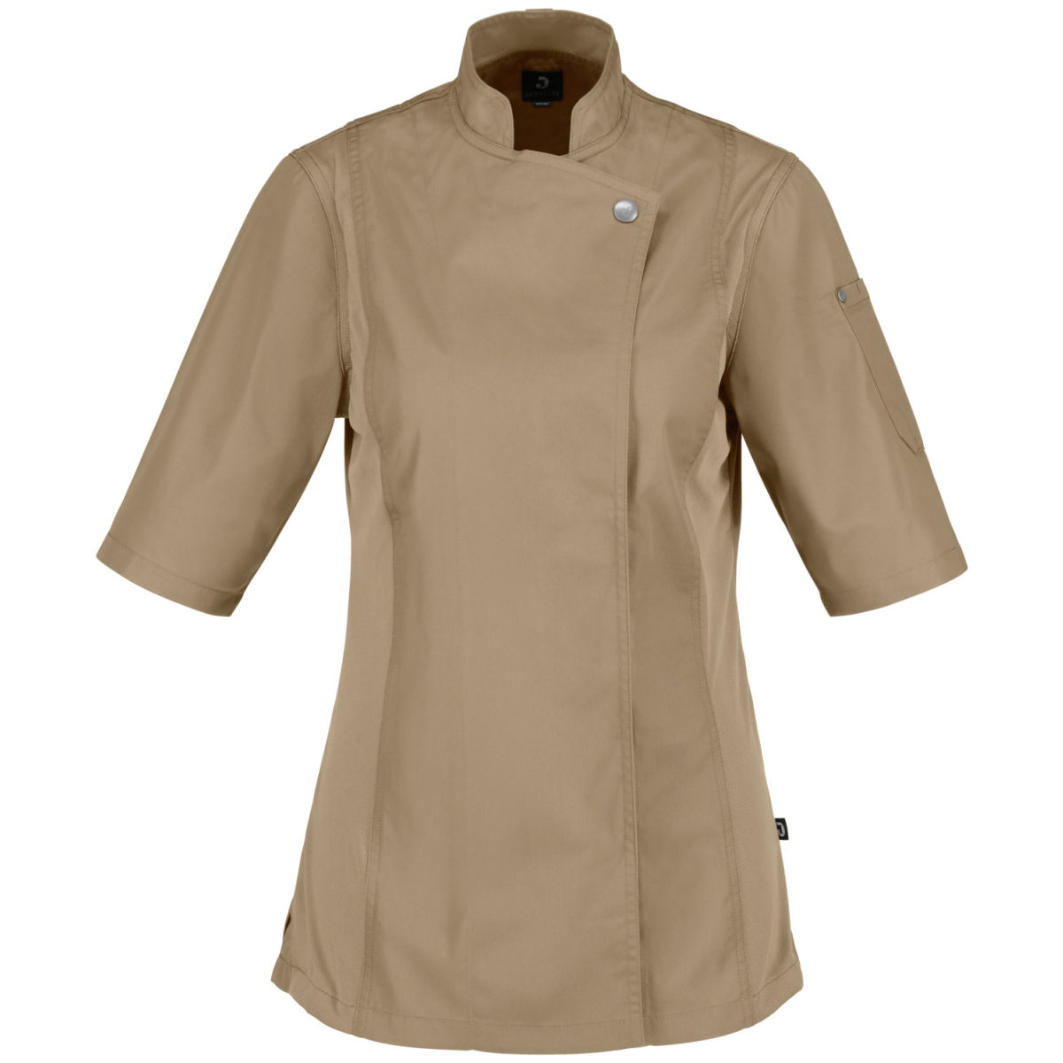 JOBELINE Damen Kochjacke Carter Kurzarm Kleidergröße 52; sand