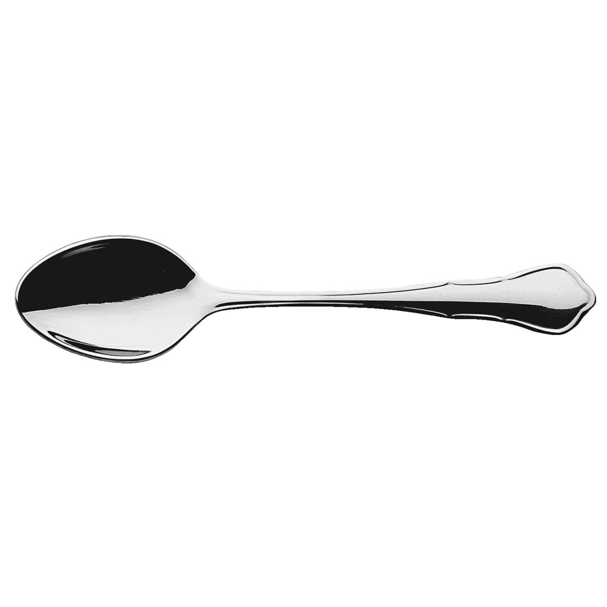 PULSIVA Mokka-/Espressolöffel Malaga II 11.2 cm (L); silber, Griff silber; 12 Stück / Pack