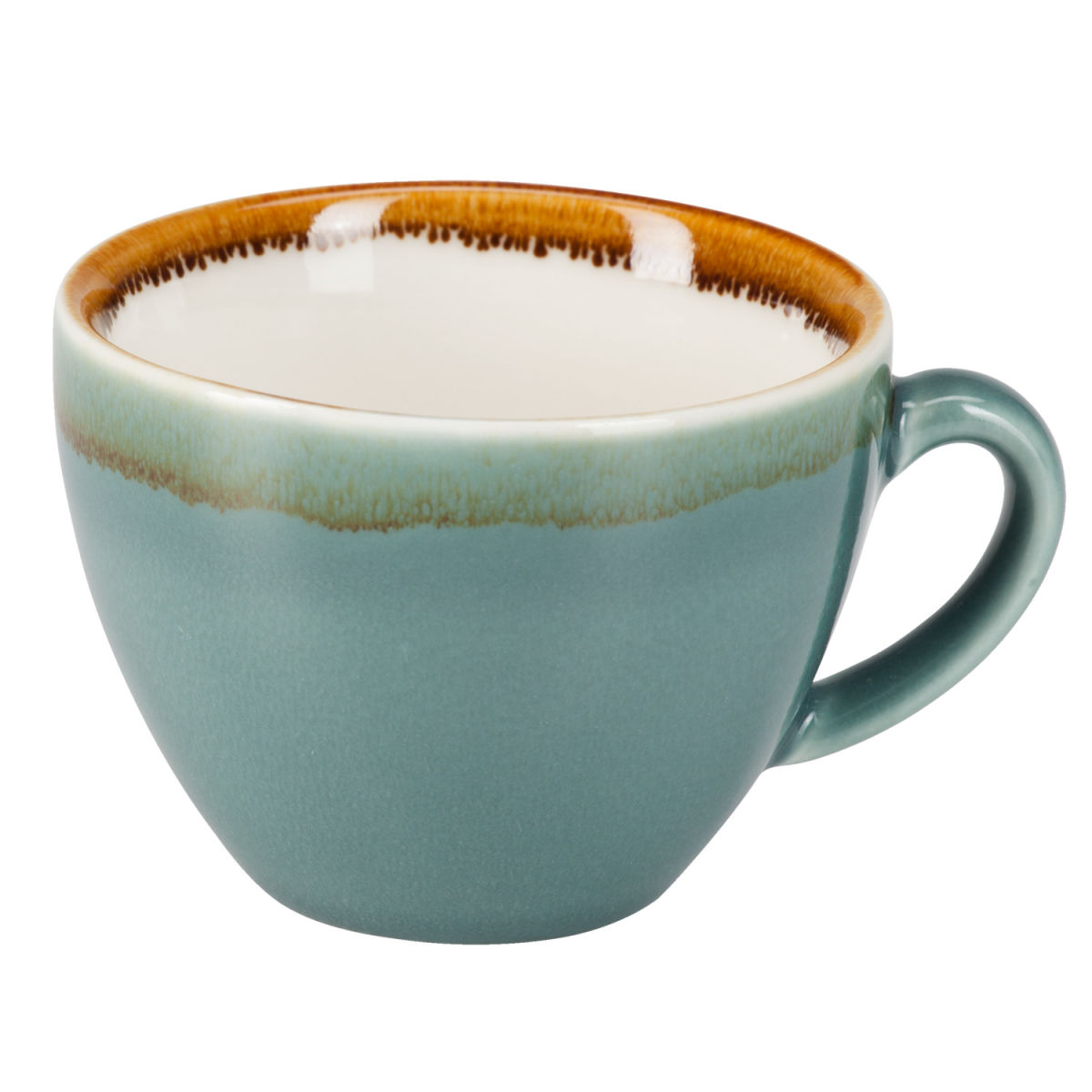 Tazza cappuccino Glaze 2.0 PULSIVA; 200 ml, 8.9x6.5 cm (ØxH); blu; 6 pz. / confezione