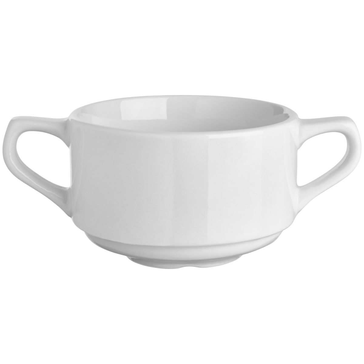 Taza sopera Santiago VEGA; 300ml, 9.8x6.2 cm (ØxAt); blanco; redonda; 6 pz. / Paquete