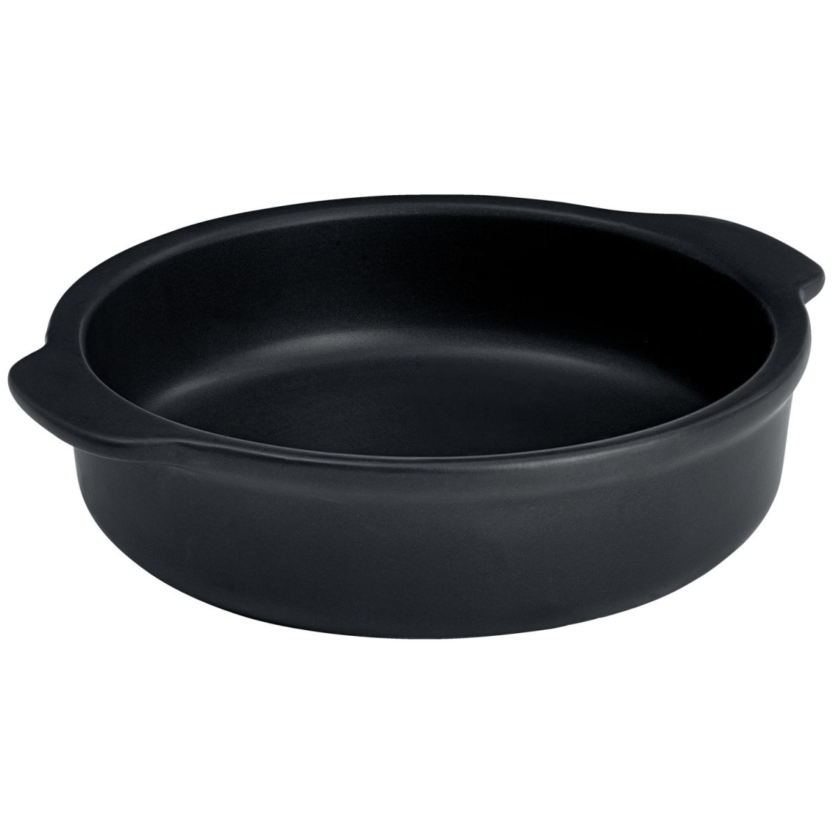 VEGA Ton-/Tapasschale Ferry mit Griff 320 ml, 16.5x3.5 cm (ØxH); schwarz; rund; 6 Stück / Pack
