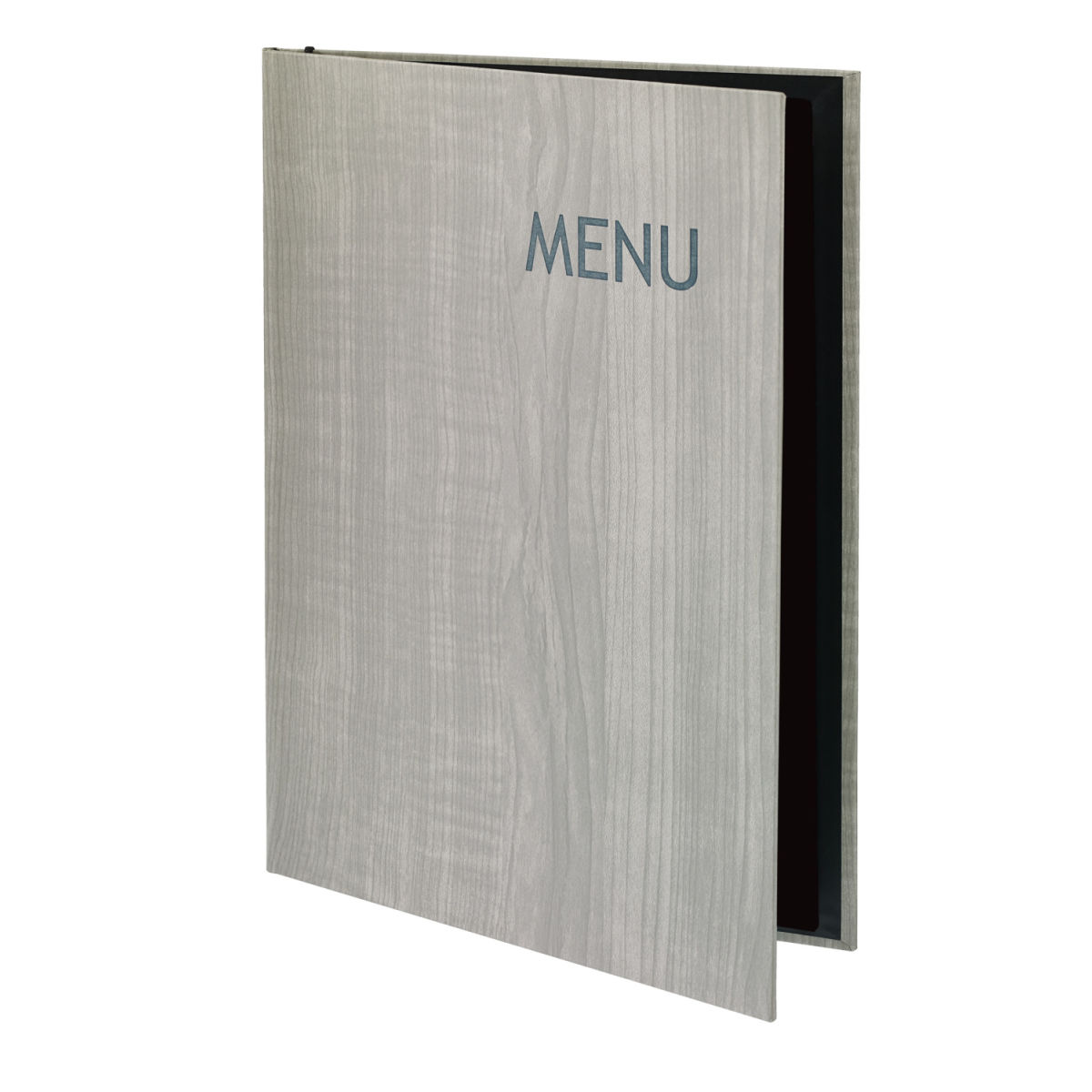 VEGA Speisekarte Lenio A4, mit Prägung MENU DIN A4, 23.8x32.6 cm (BxH); grau