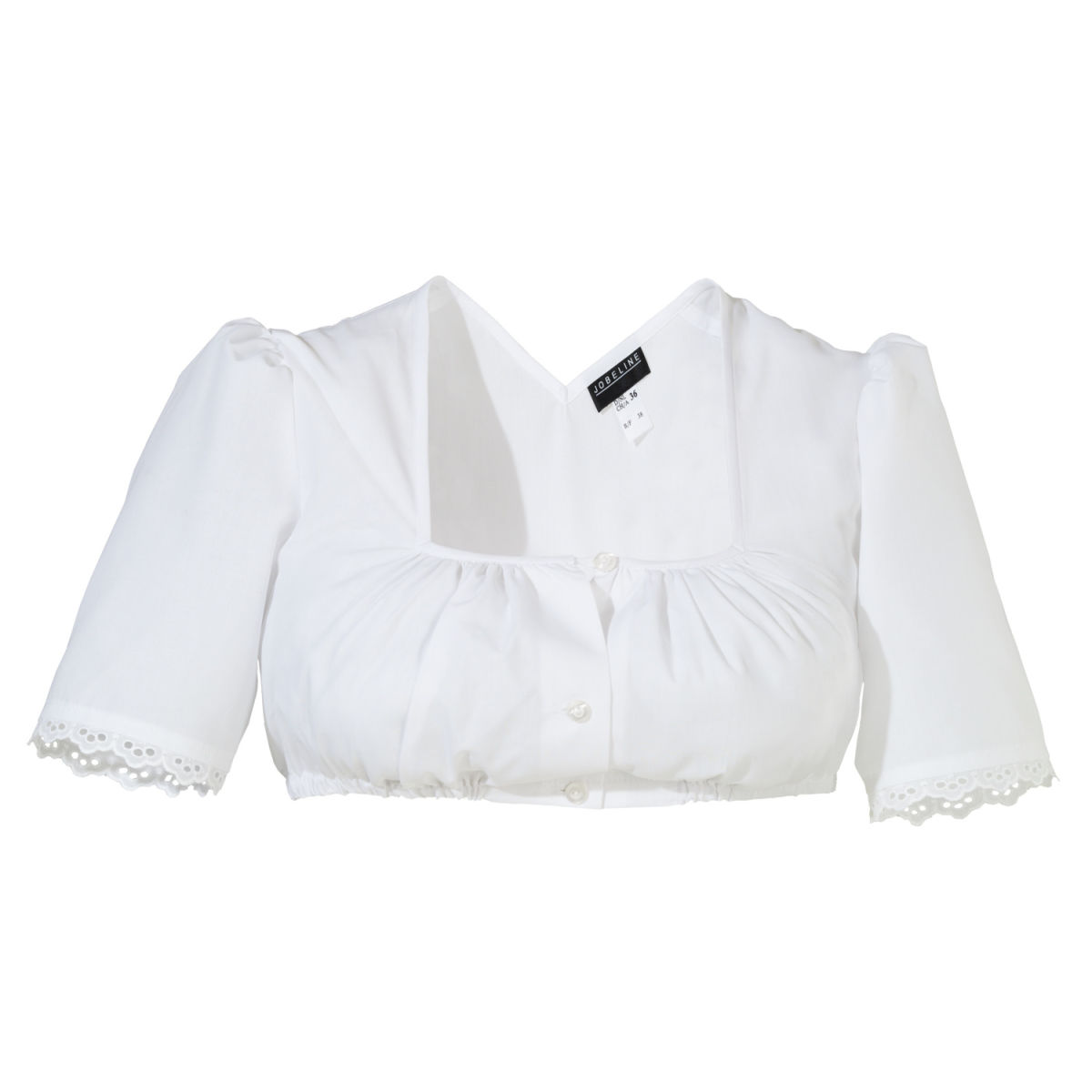 Camicetta per dirndl Loni JOBELINE; Taglia 56; bianco