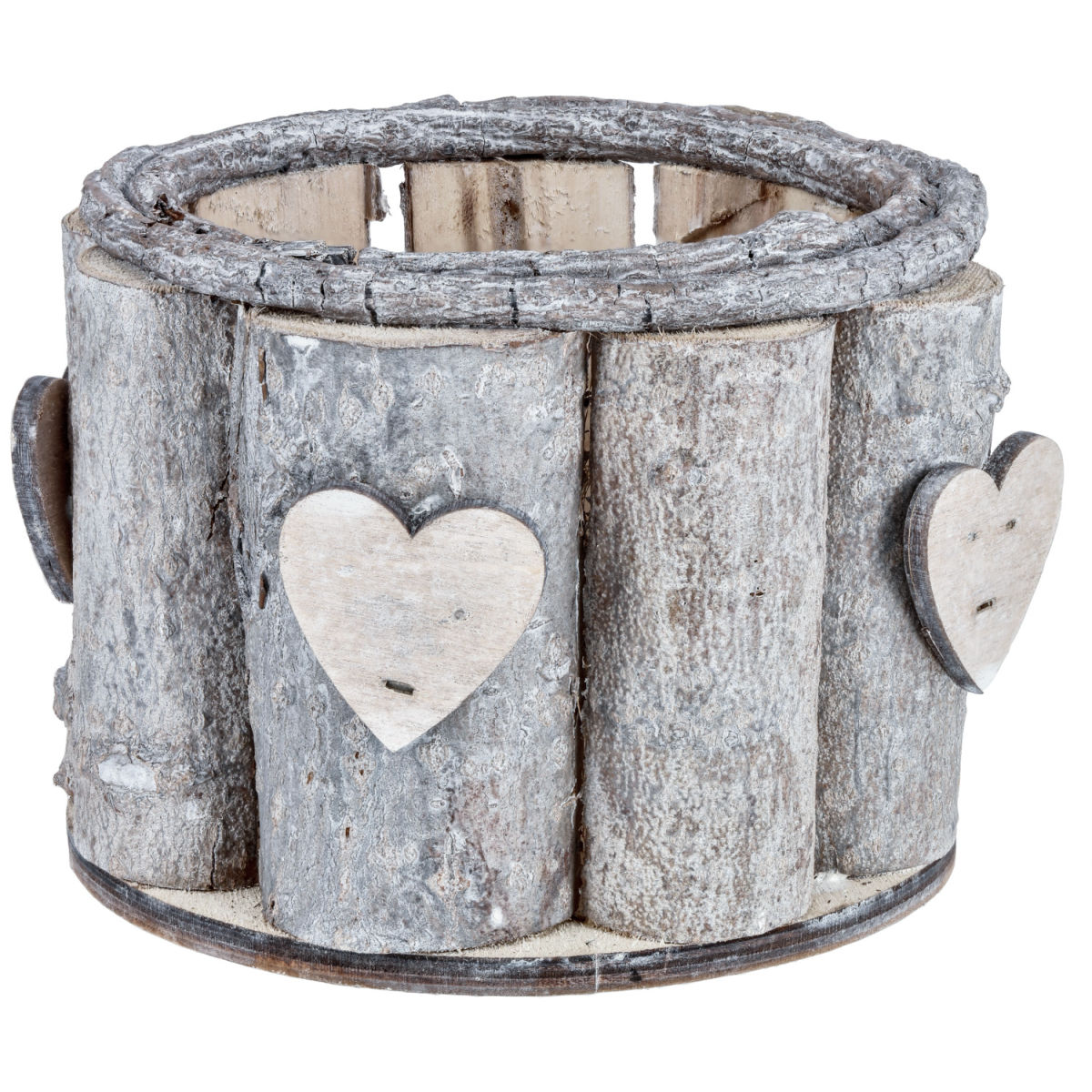 Portacandele Avai; 14x11 cm (ØxH); marrone; rotonda; 2 pz. / confezione