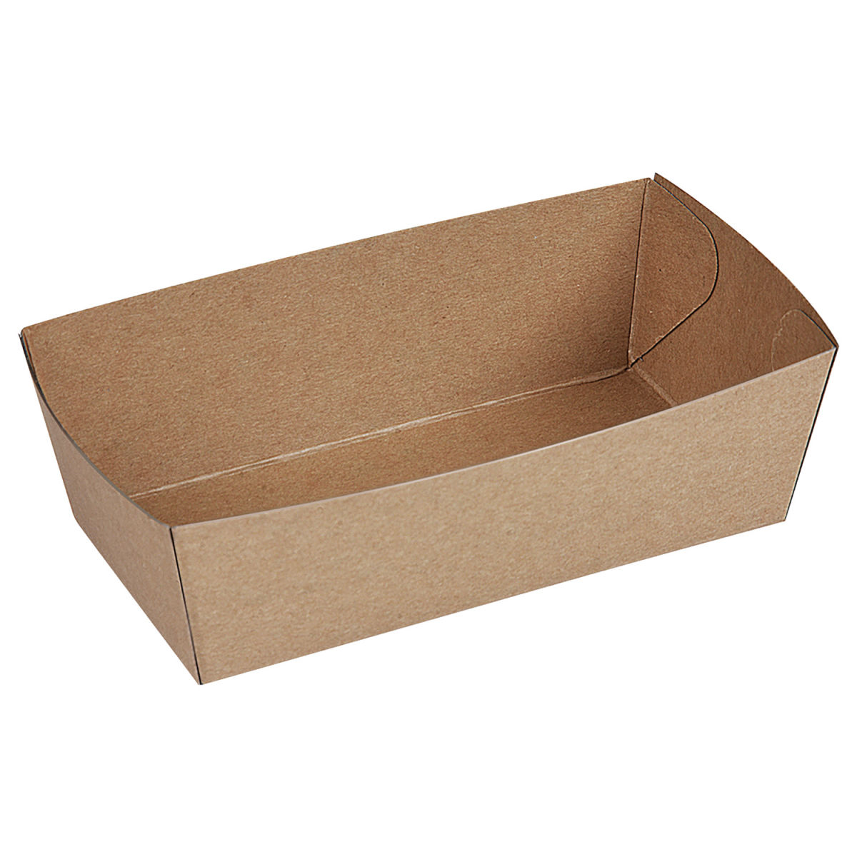 Snackschale mit Fettbarriere WIMEX; 300 ml, 13.5x7x4.5 cm (LxLxH); marrone; rettangolare; 250 pz. / Pacco