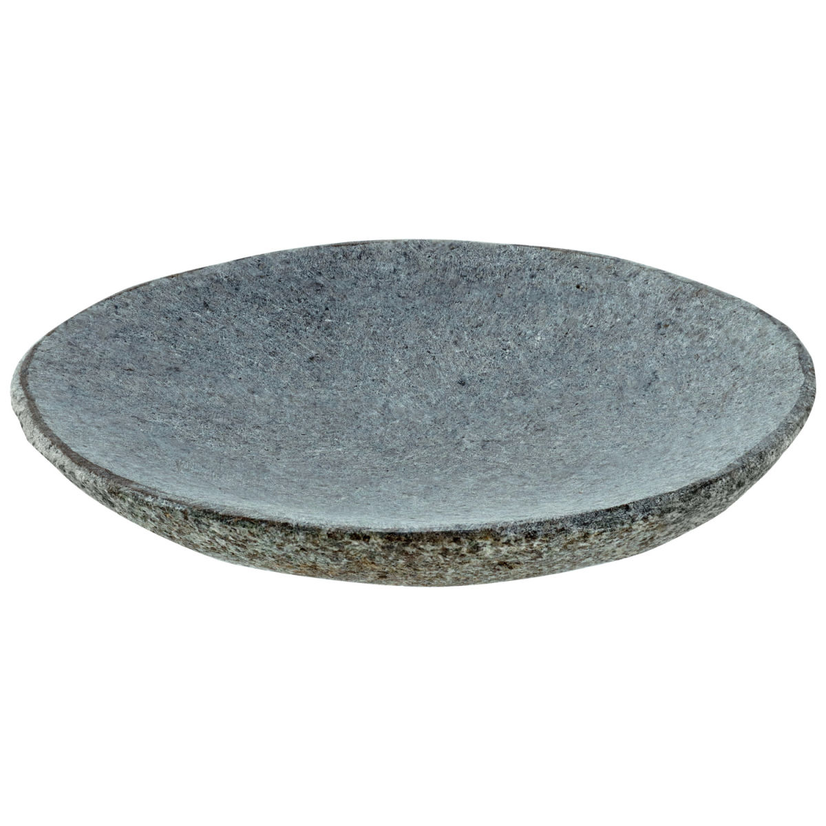 Piatto in pietra naturale Panaro piano VEGA; 14x12.5x2 cm (LxLxH); grigio; organica