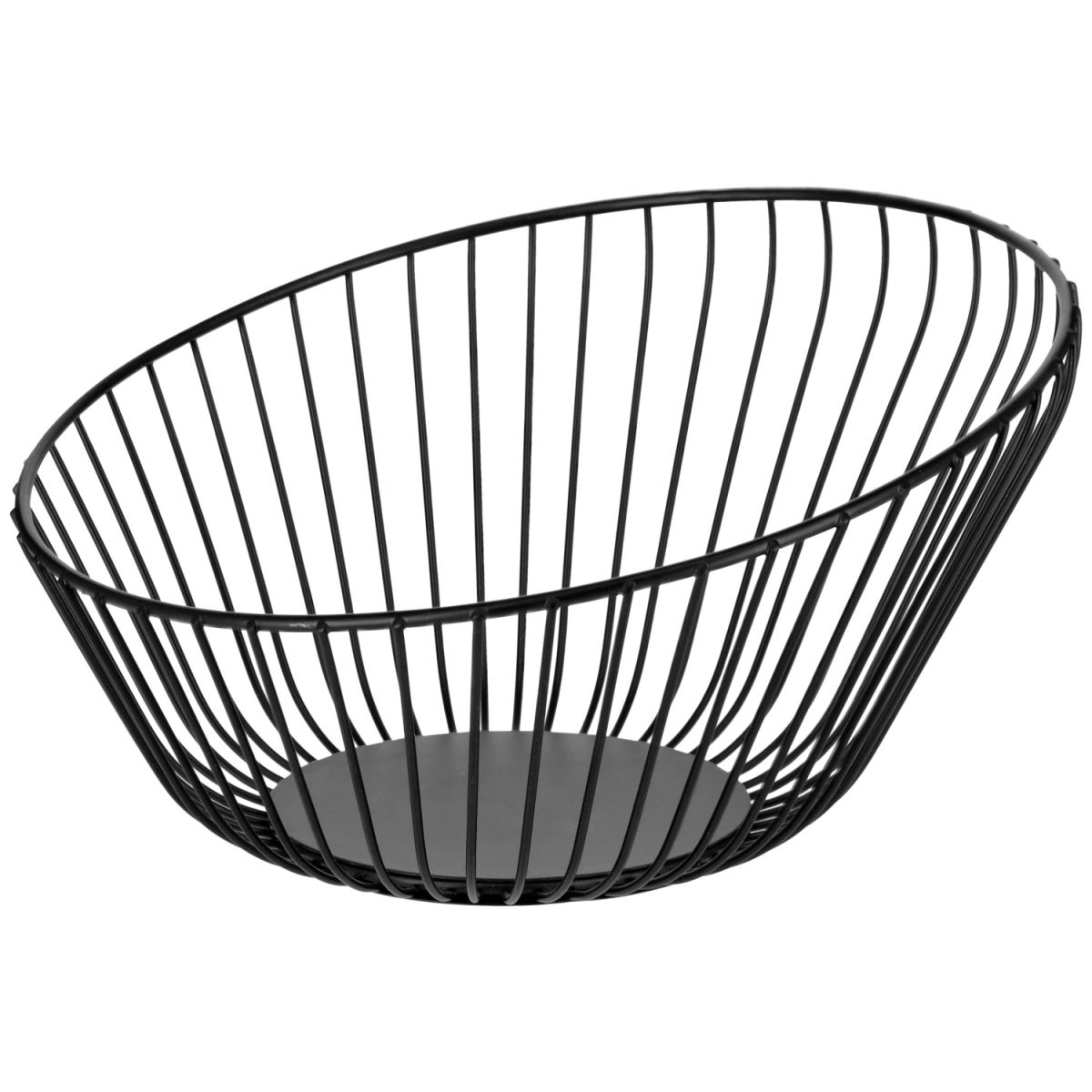 Cestino per frutta e pane Ciconia VEGA; 25x13.5 cm (ØxH); nero; rotonda