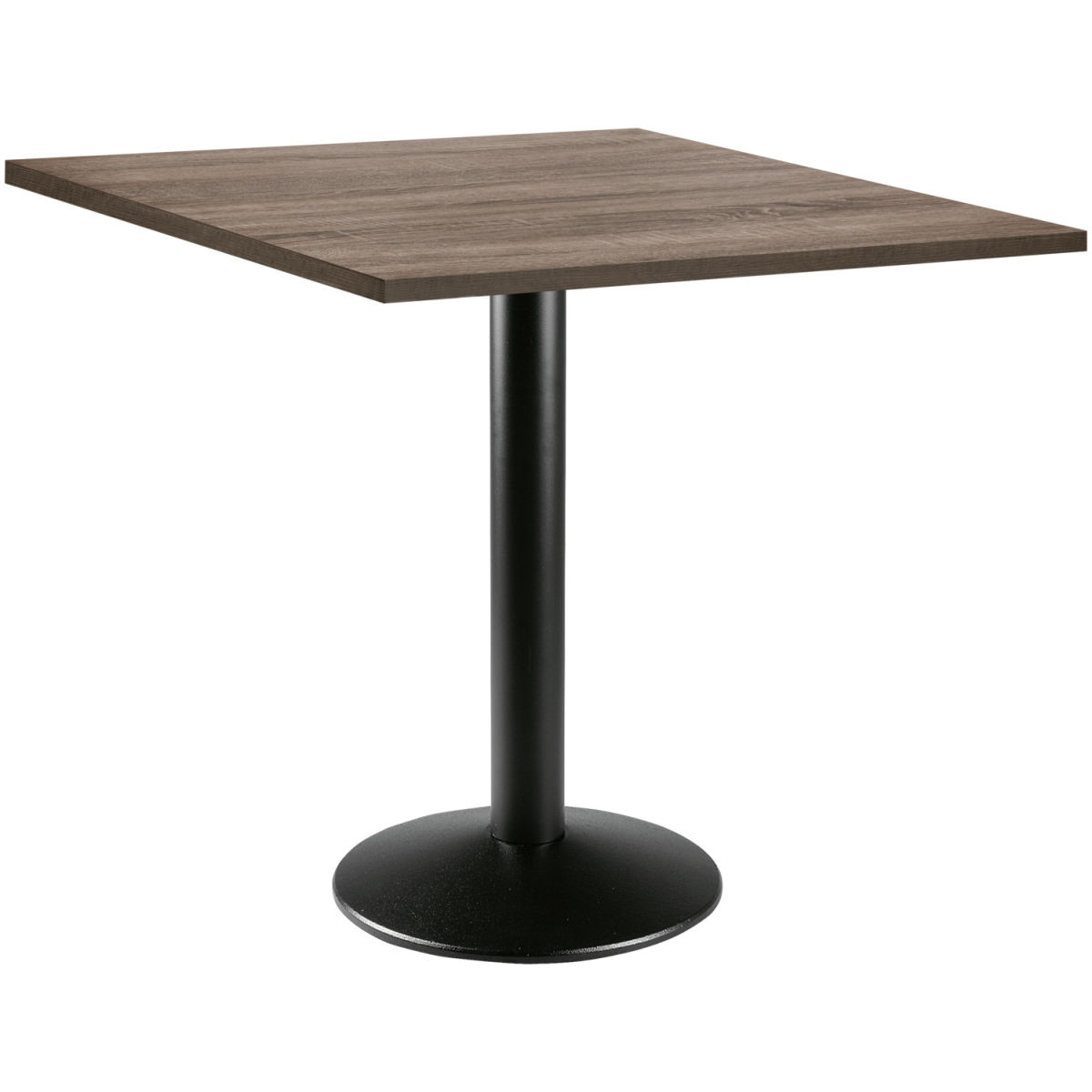 PULSIVA Eettafel Solona vierkant; 68x68x73.9 cm (LxBxH); Tafelblad eiken, frame zwart; vierkant