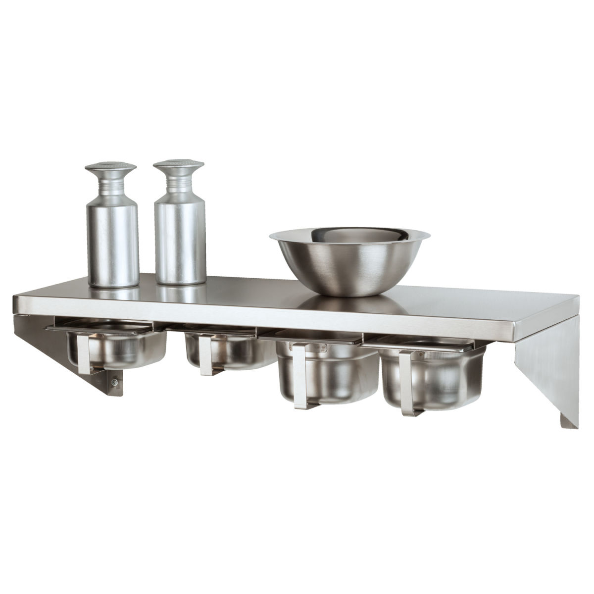 PULSIVA Gewürzregal Wand Torno 80x30 cm (BxT); silber