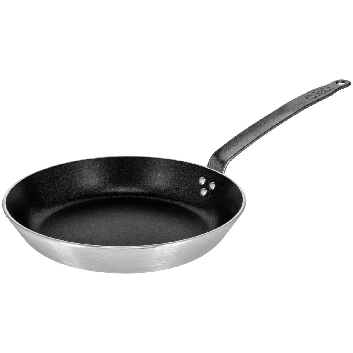 Padella in alluminio Geena PULSIVA; 28 cm (Ø); nero/argento