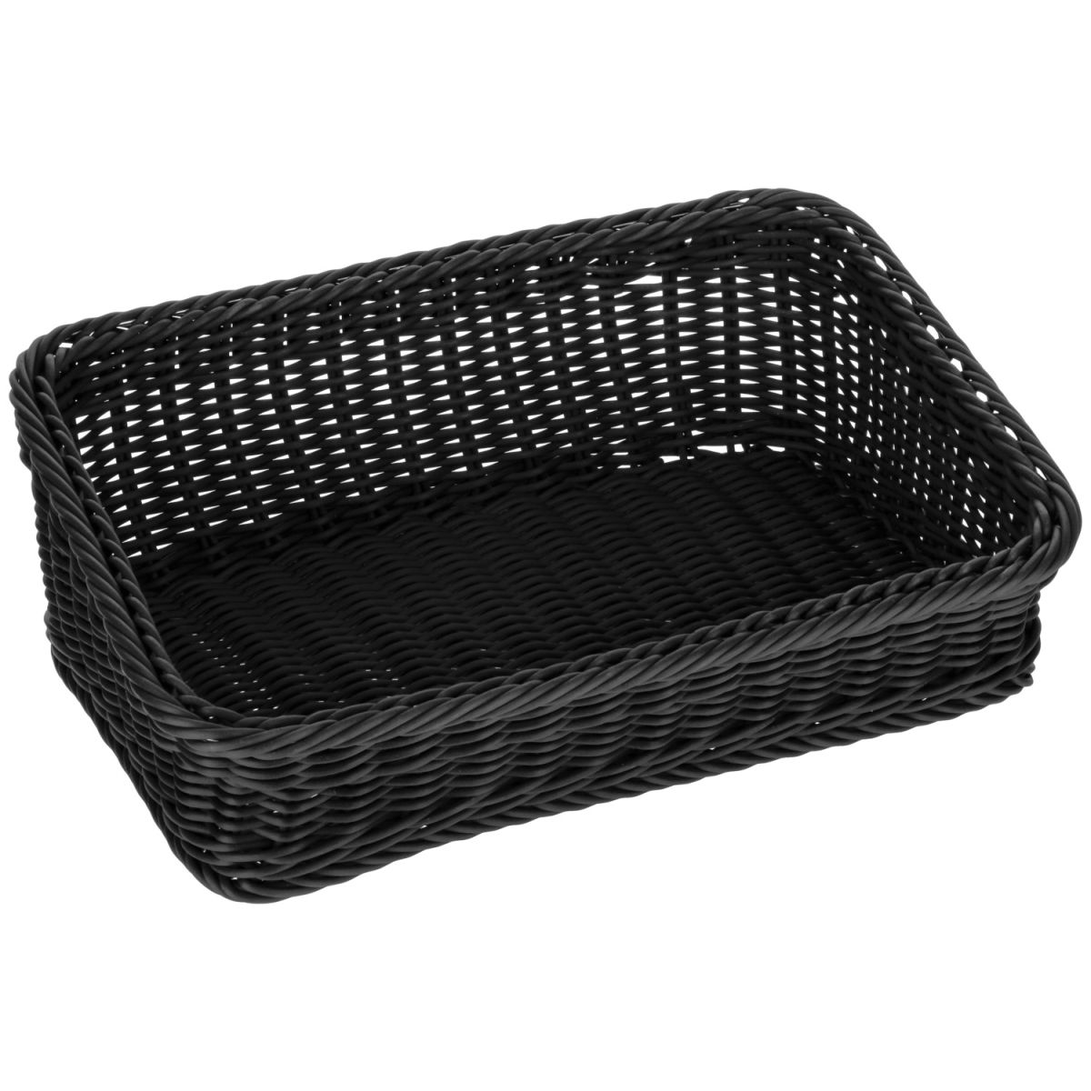 Cestino Igato VEGA; 46x31x15 cm (LxLxH); nero; rettangolare