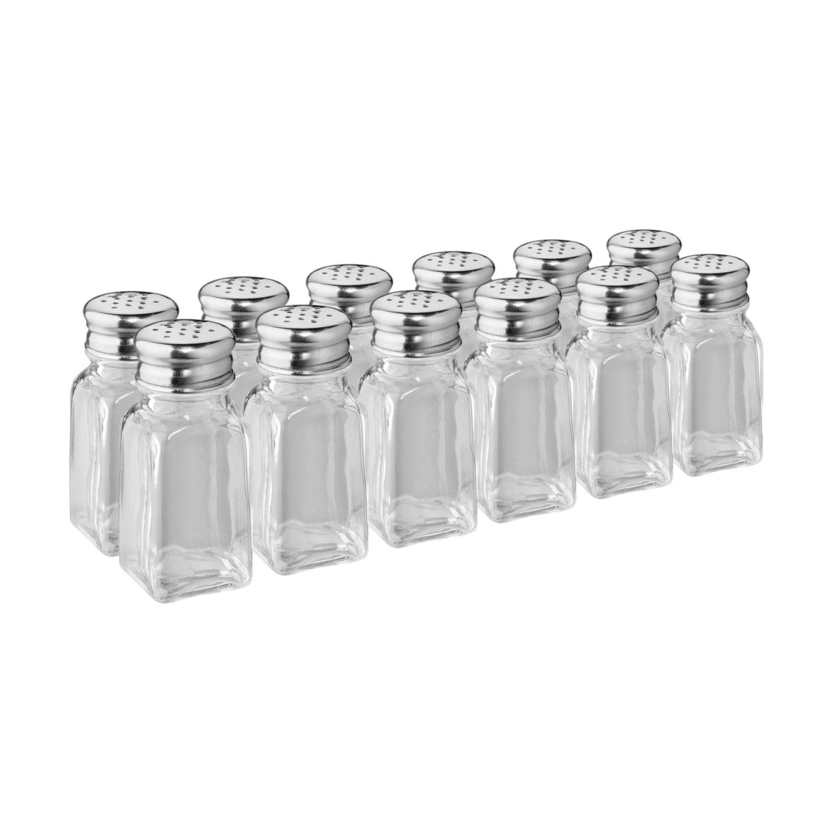 PULSIVA Vorteilspack Streuer Limu 9.5 cm (H); silber/transparent; 12 Stück / Pack