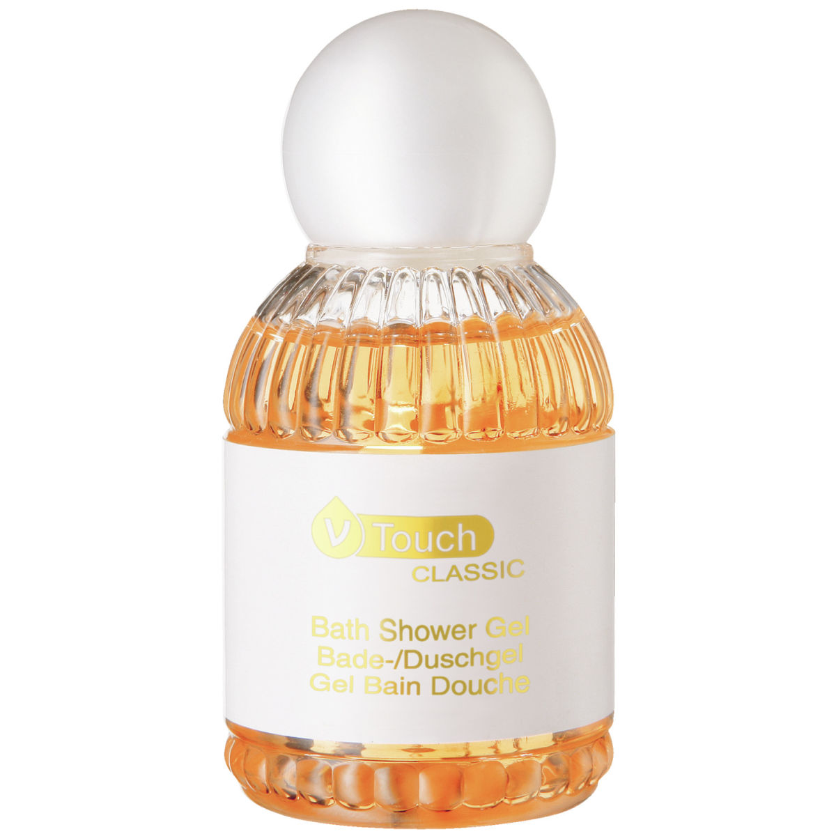 V-Touch Hotel bad- en douchegel Classic; 45 ml; abrikoos; 240 stuk / verpakking