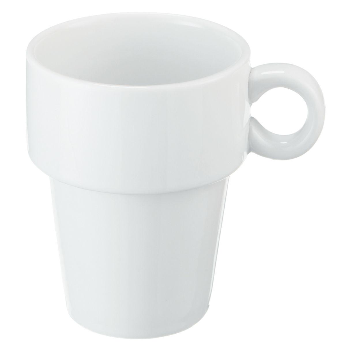 Tazza in porcellana Zala PULSIVA; 250ml, 8.2x9.5 cm (ØxH); bianco; rotonda; 6 pz. / confezione