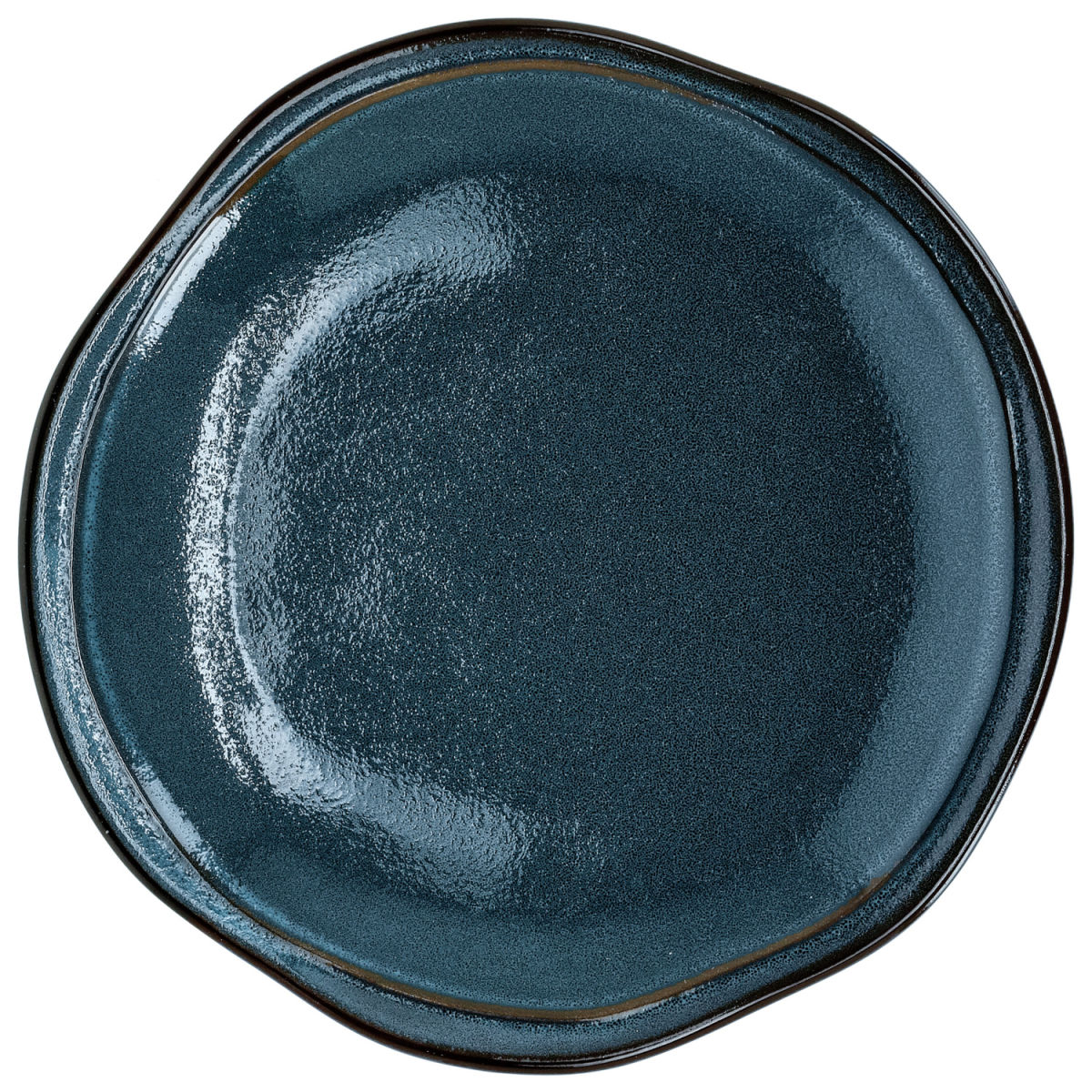 Plato llano Mare PULSIVA; 20.5x2 cm (ØxAt); azul; redonda; 6 pz. / Paquete