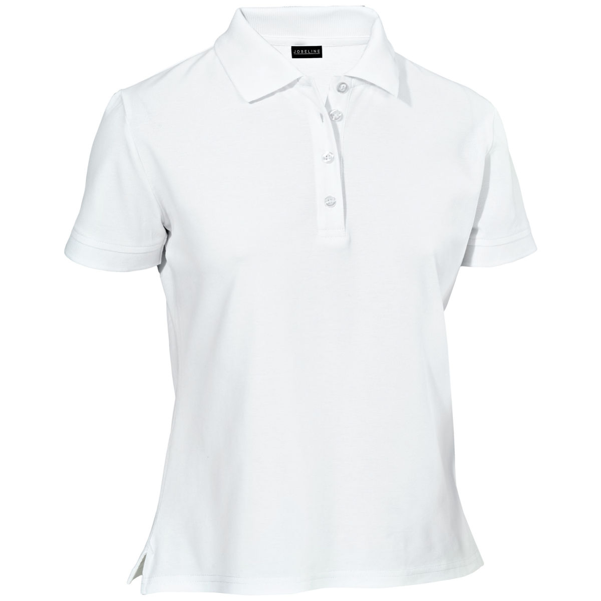JOBELINE Damen Poloshirt Cato Kurzarm Kleidergröße M; weiß