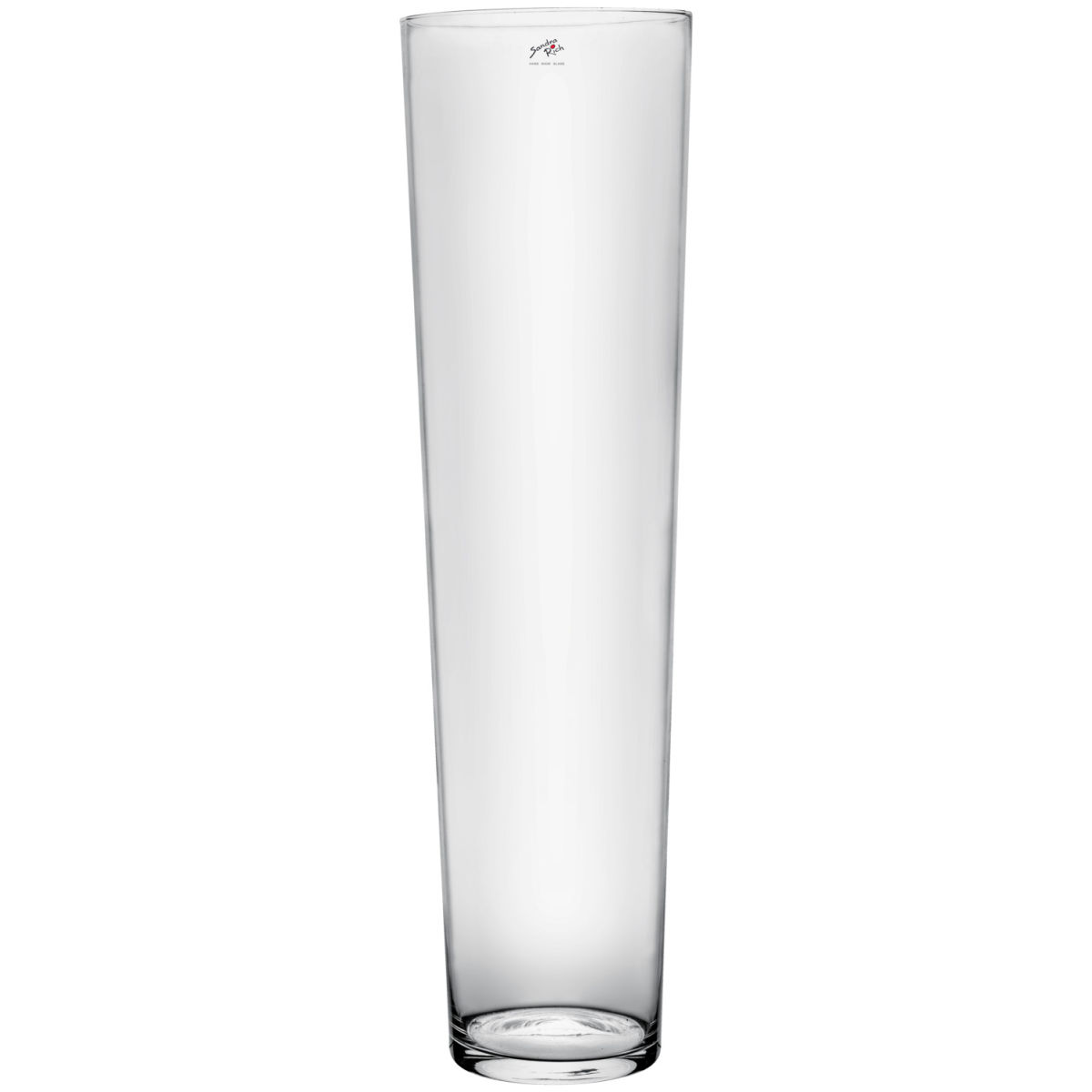 Vaso Yüce Sandra Rich; 22.5x70 cm (ØxH); trasparente; conica