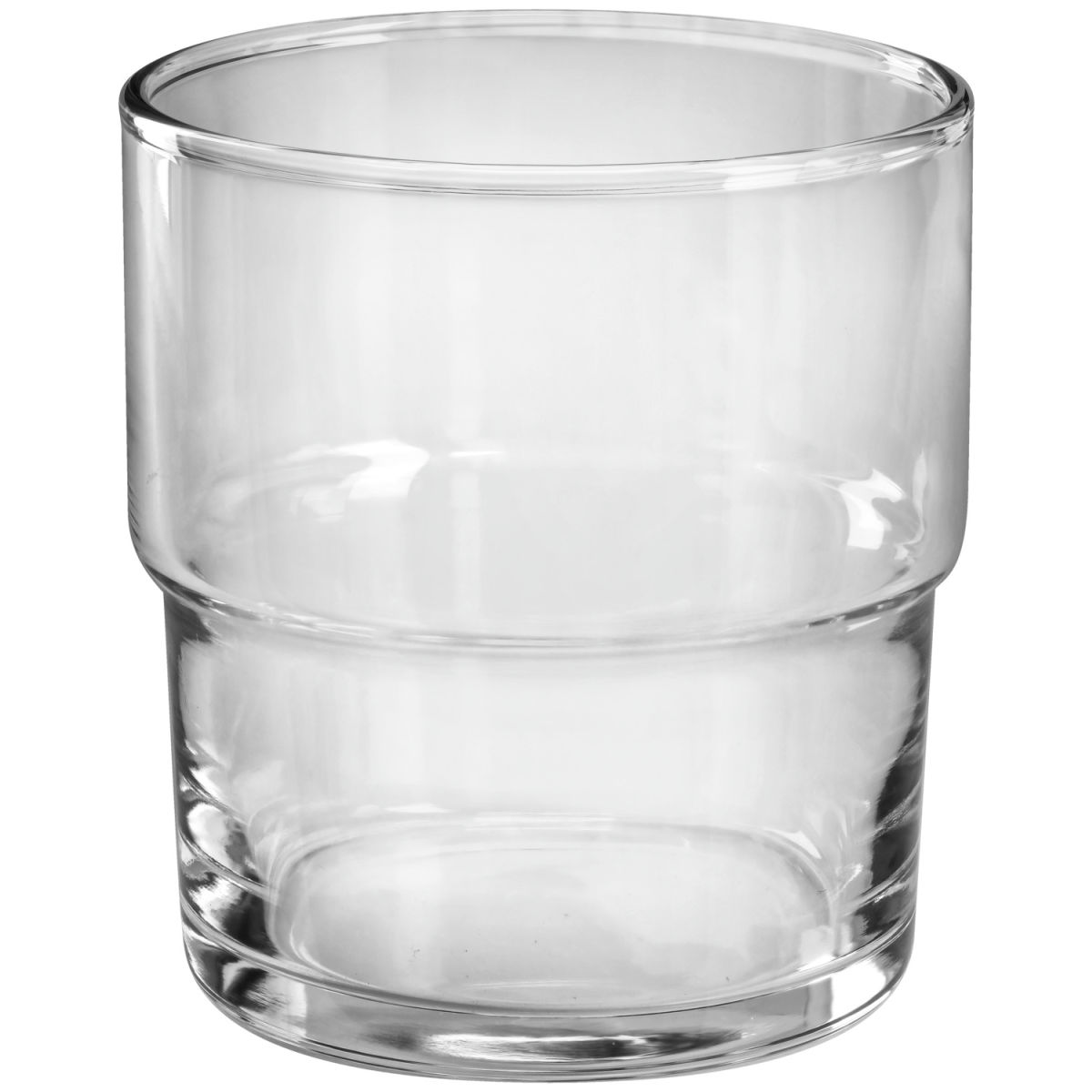 Tumbler  Hill impilabile Pasabahçe; 200ml, 6.5x9.3 cm (ØxH); trasparente; 6 pz. / confezione