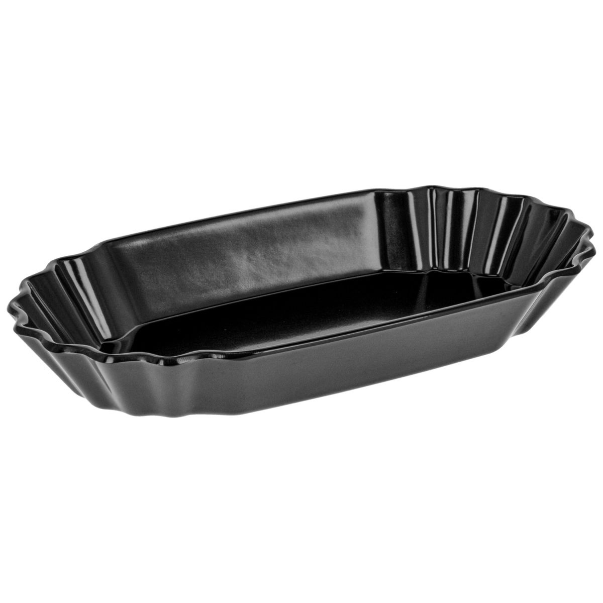 Ciotola in melamina Kentwood PULSIVA; 360 ml, 21x11.5x3.2 cm (LxLxH); nero; 6 pz. / confezione