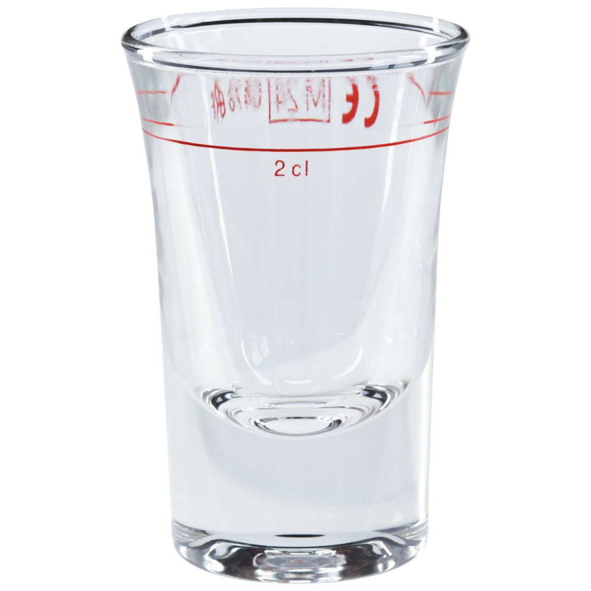 Bormioli Rocco Borrelglas Dublino met vulstreepje; 34 ml, 4.5x7 cm (ØxH); transparant; 2 cl vulstreepje, 6 stuk / verpakking
