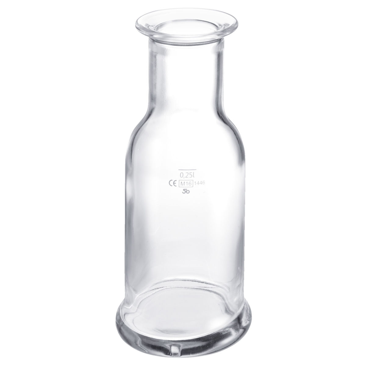 Jarra Purity Stölzle; 330ml, 7.8x17.5 cm (ØxAt); transparente; redonda; 0.25 l Marca de relleno, 6 pz. / Paquete