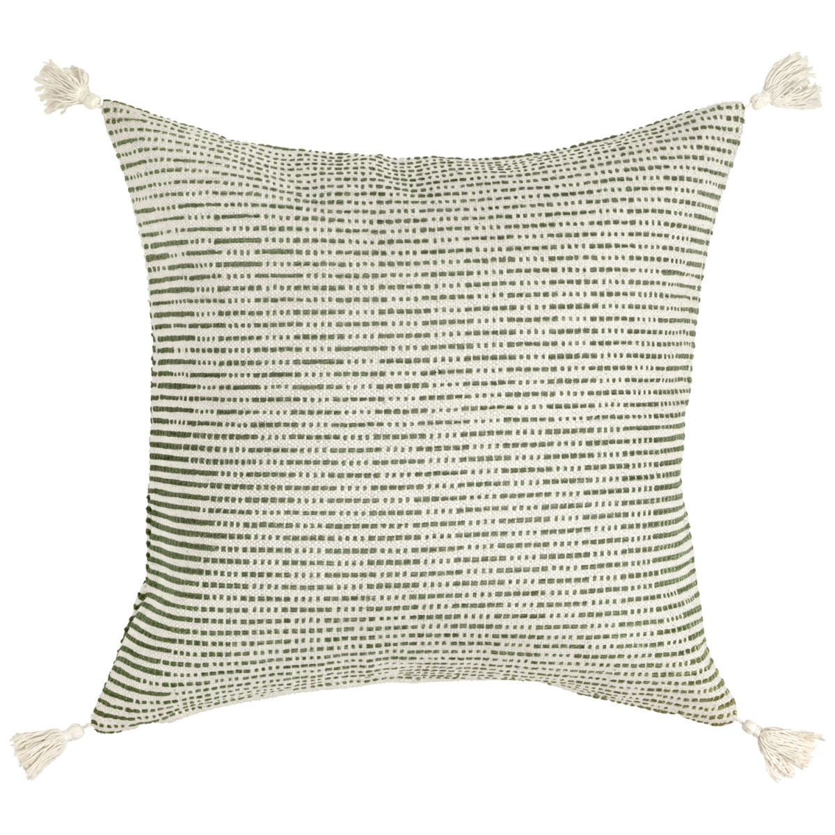ERWIN M. Kissenhülle Torano fein gestreift 40x40 cm (BxL); creme/oliv