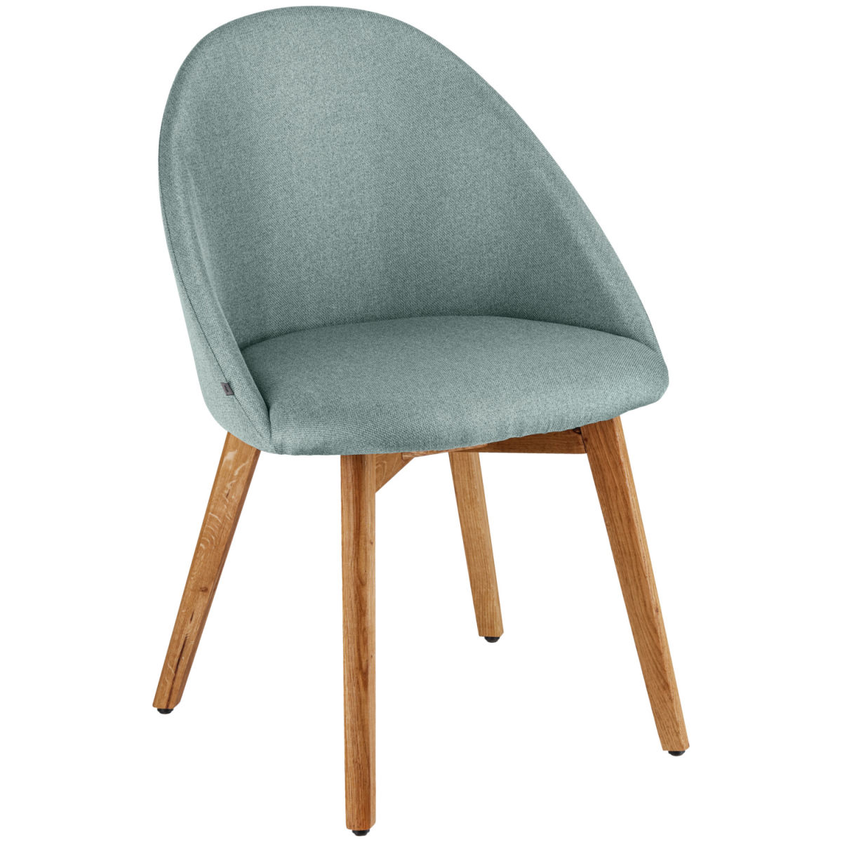 Sedia Alwin VEGA; 56x50x83 cm (LxPxH); seduta blu chiaro, struttura quercia/naturale; 2 pz. / confezione