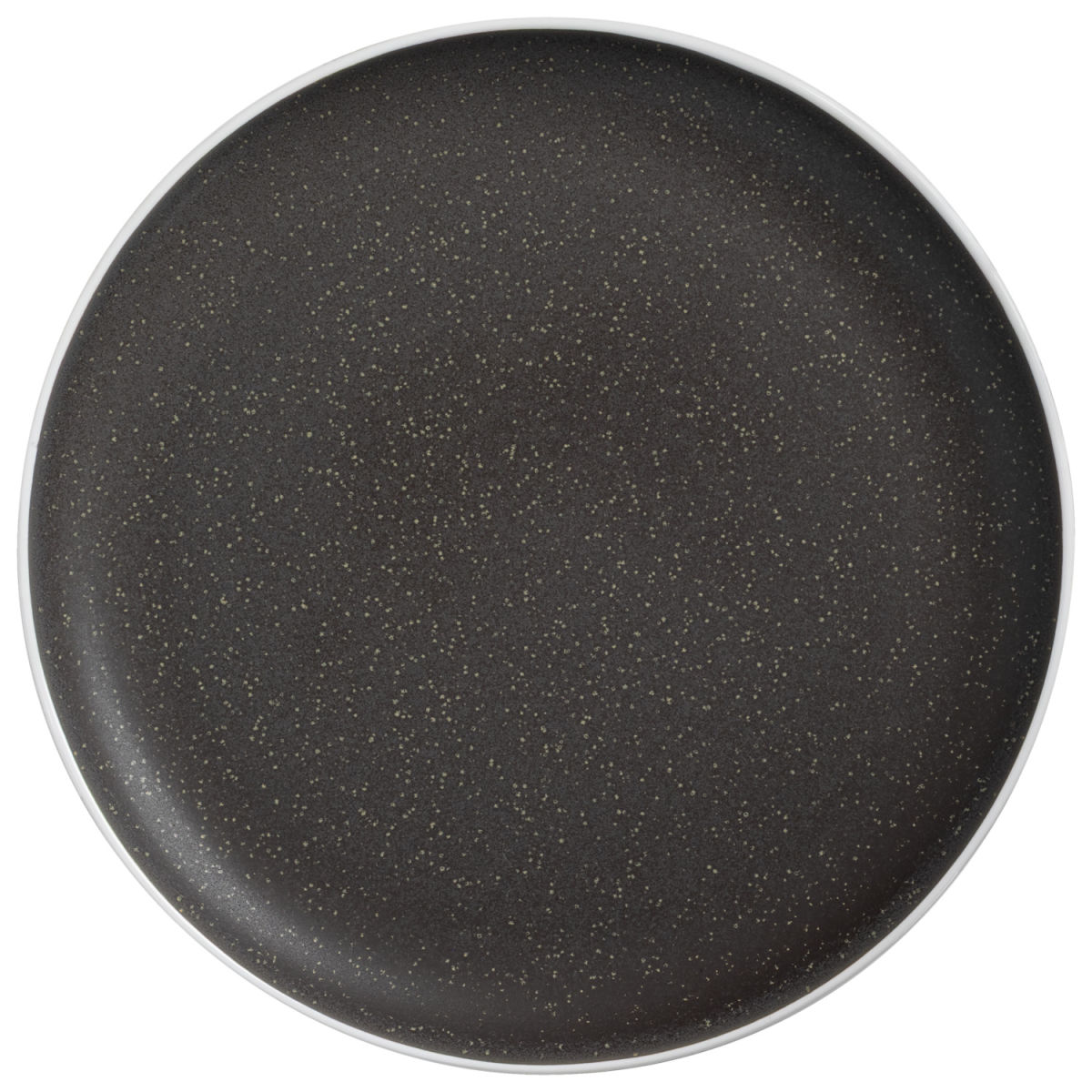 Piatto piano Ossori VEGA; 27 cm (Ø); tortora scuro; rotonda; 4 pz. / Pacco